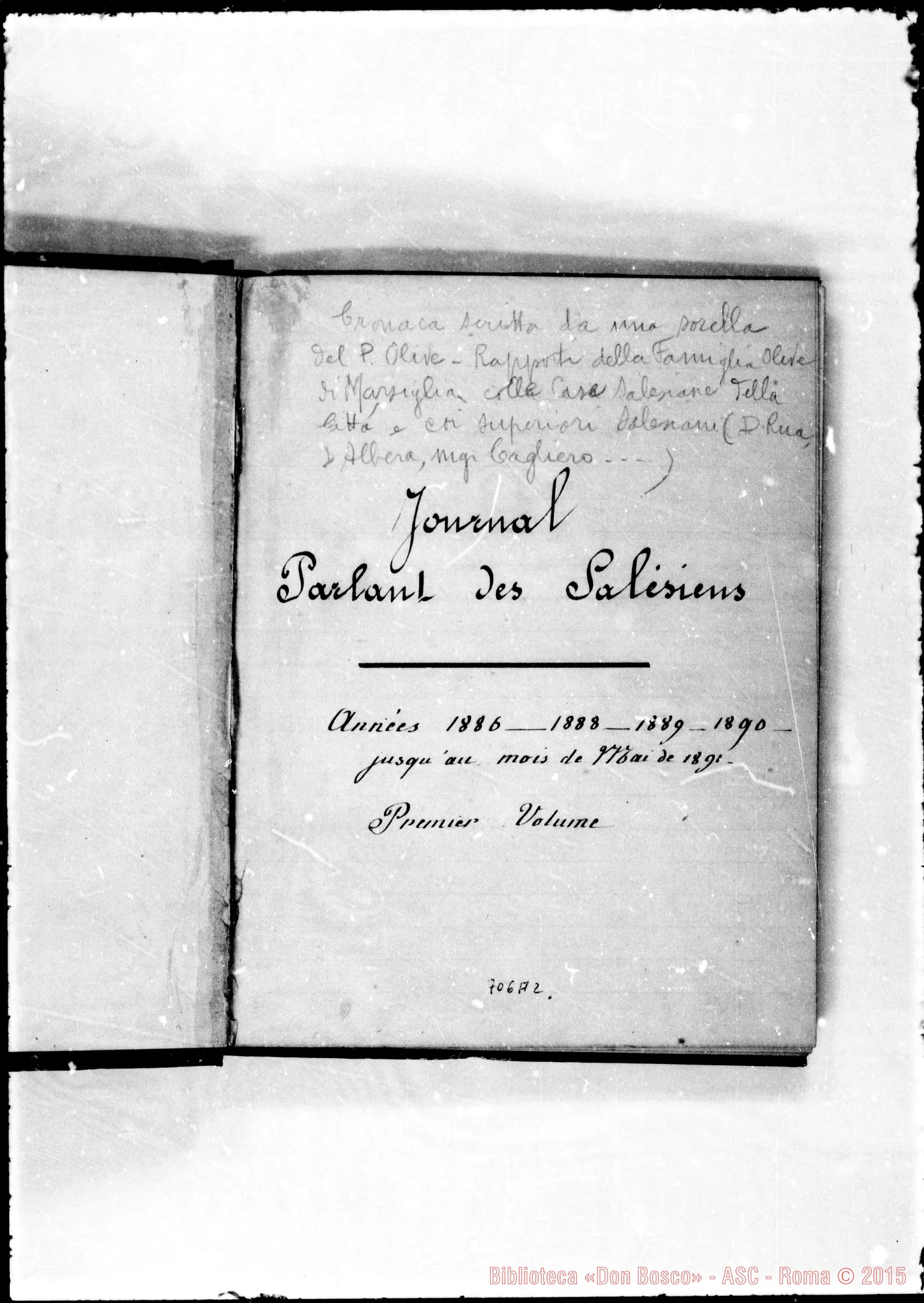 Fotogramma A 2 — Journal parlant des Salésiens. Premier volume