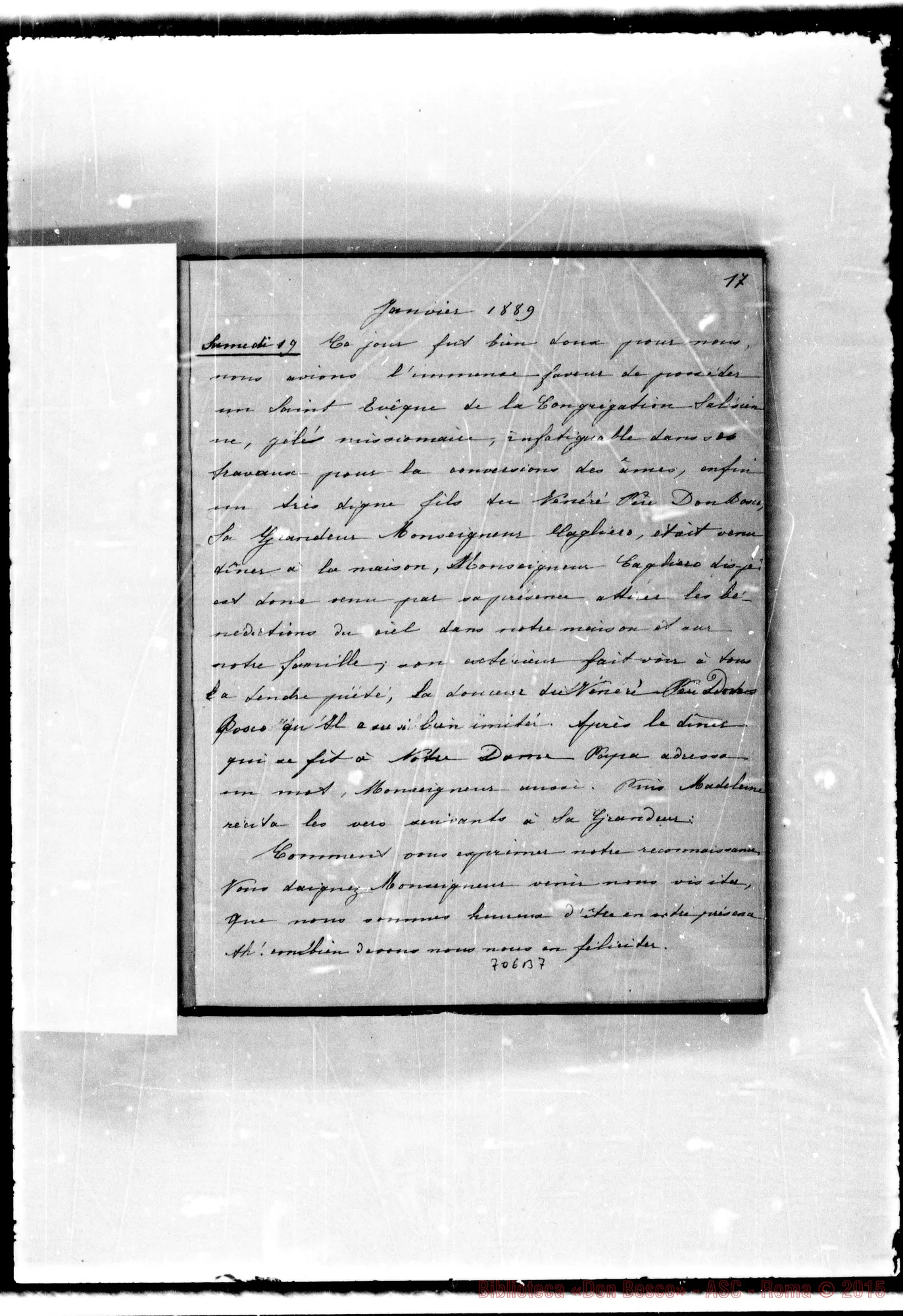 Fotogramma B 7 — Journal parlant des Salésiens. Premier volume