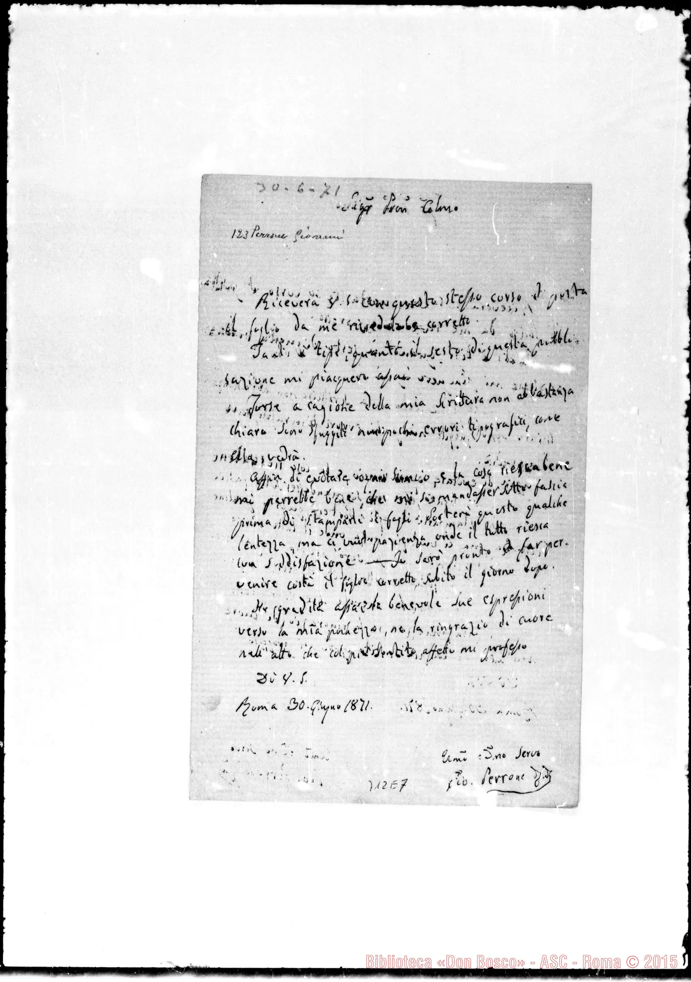 Fotogramma E 7 — Perrone-Signore