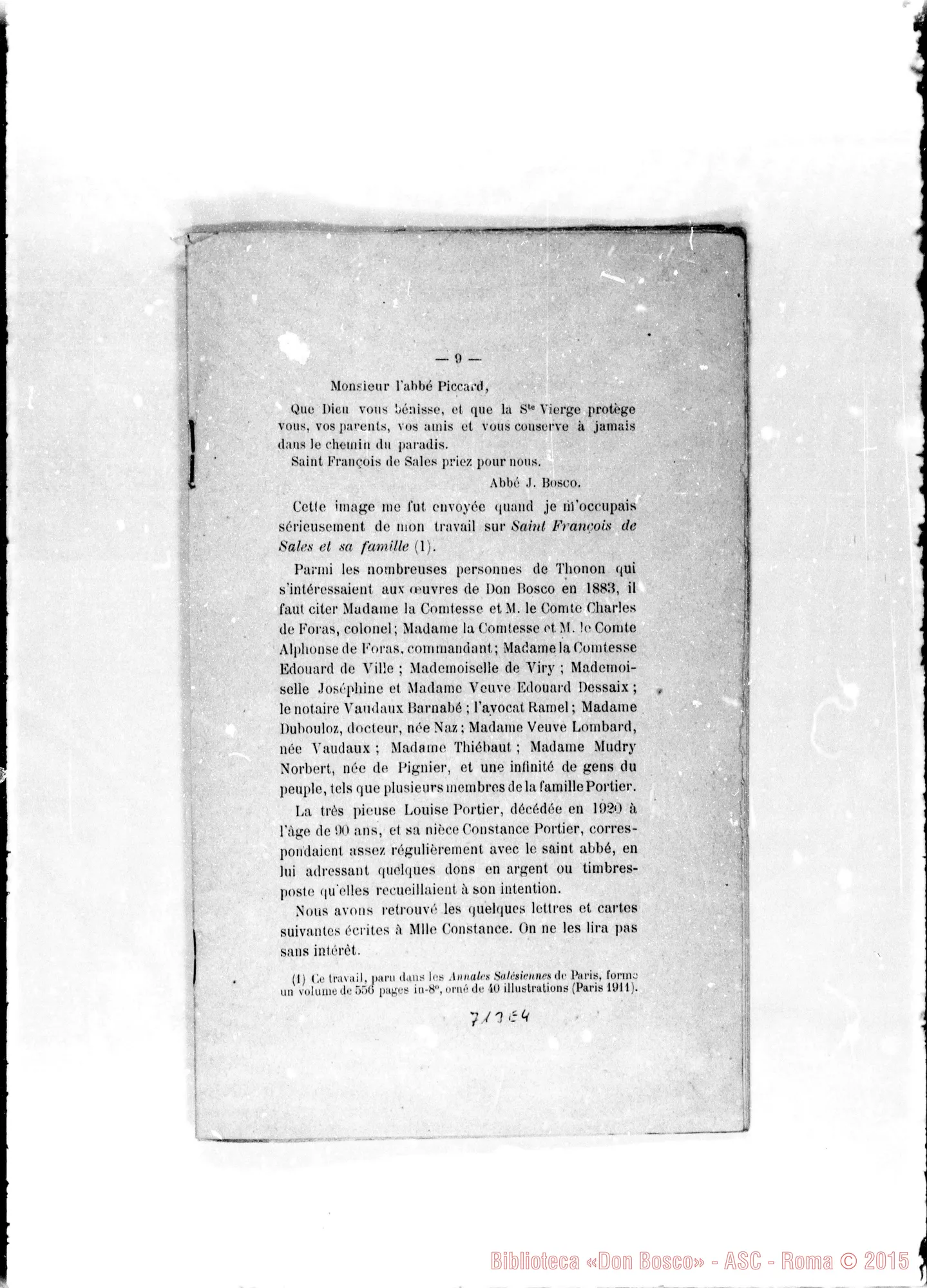 Fotogramma E 4 — Thonon E Don Bosco. Stampato