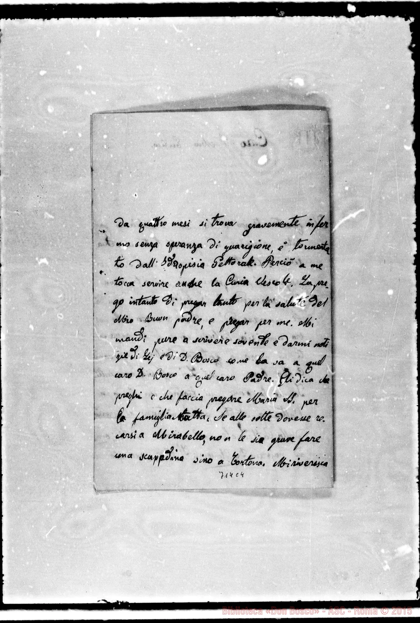 Fotogramma C 4 — Pittaluga Pino. Due lettere A D. Enrico Bonetti