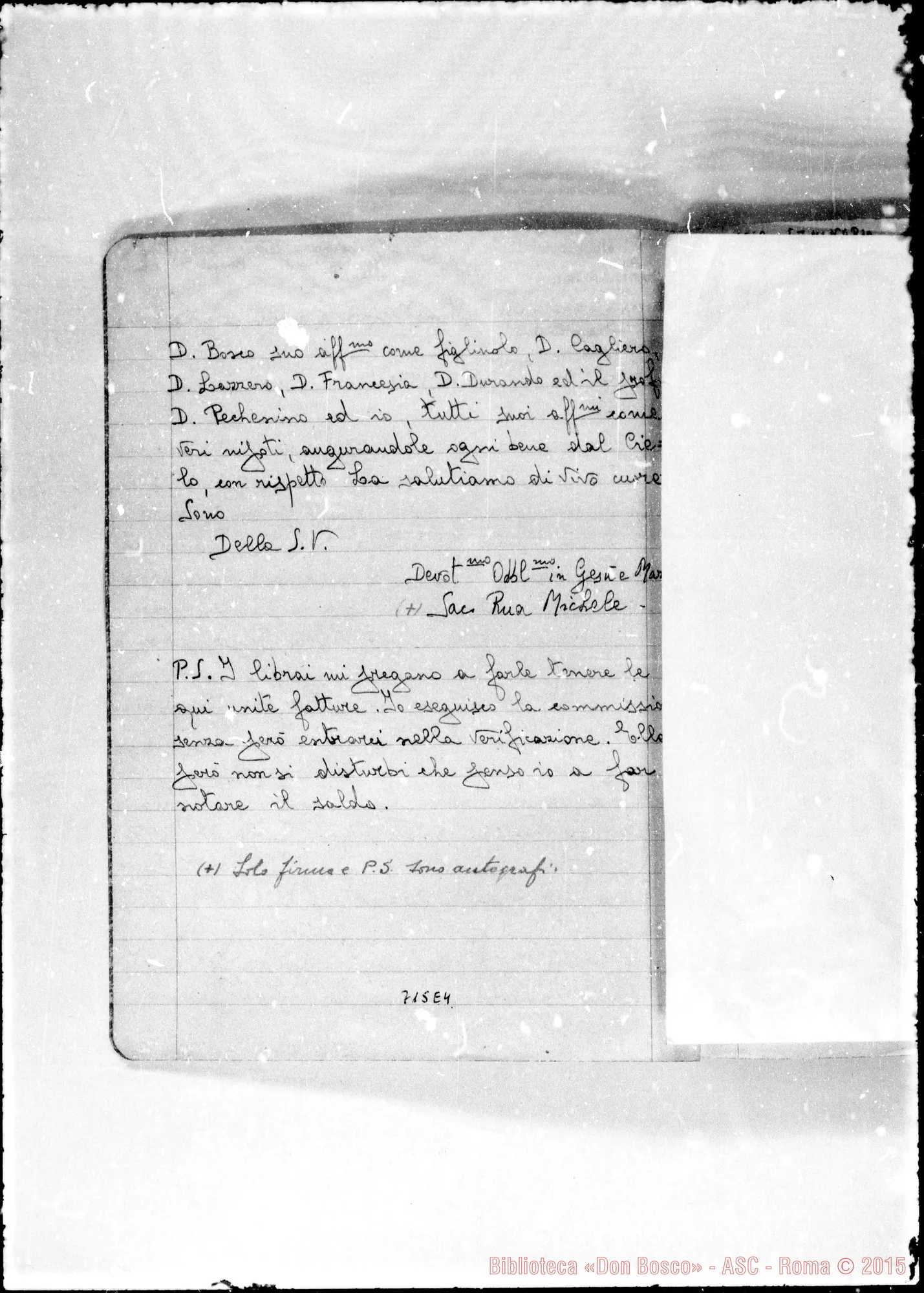 Fotogramma E 4 — Prato Susanna, ved. Saettone. Quaderno con copie di lettere da diversi mittenti