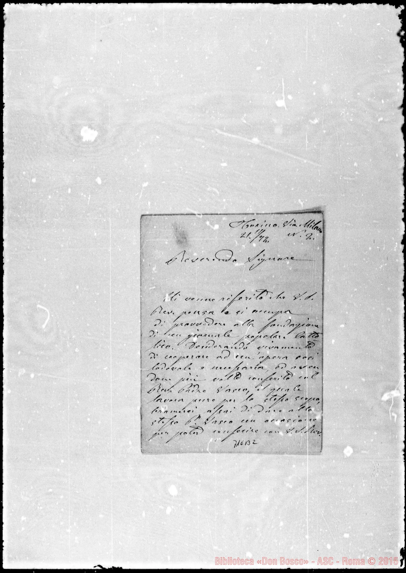 Fotogramma B 2 — Provana-Rev.do Signore