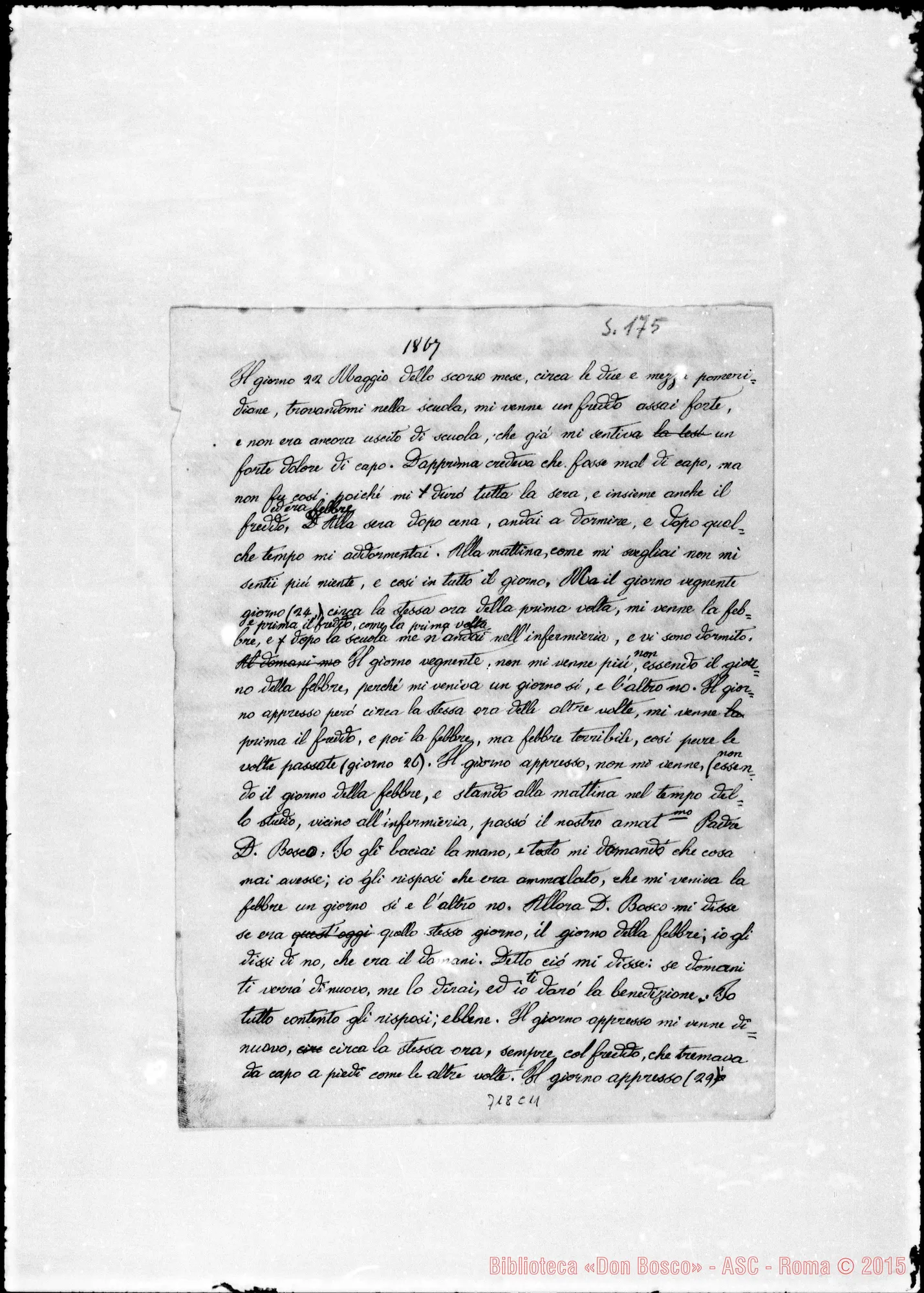 Fotogramma C 11 — Revello Giovanni Battista. Relazione: guarigione miracolosa