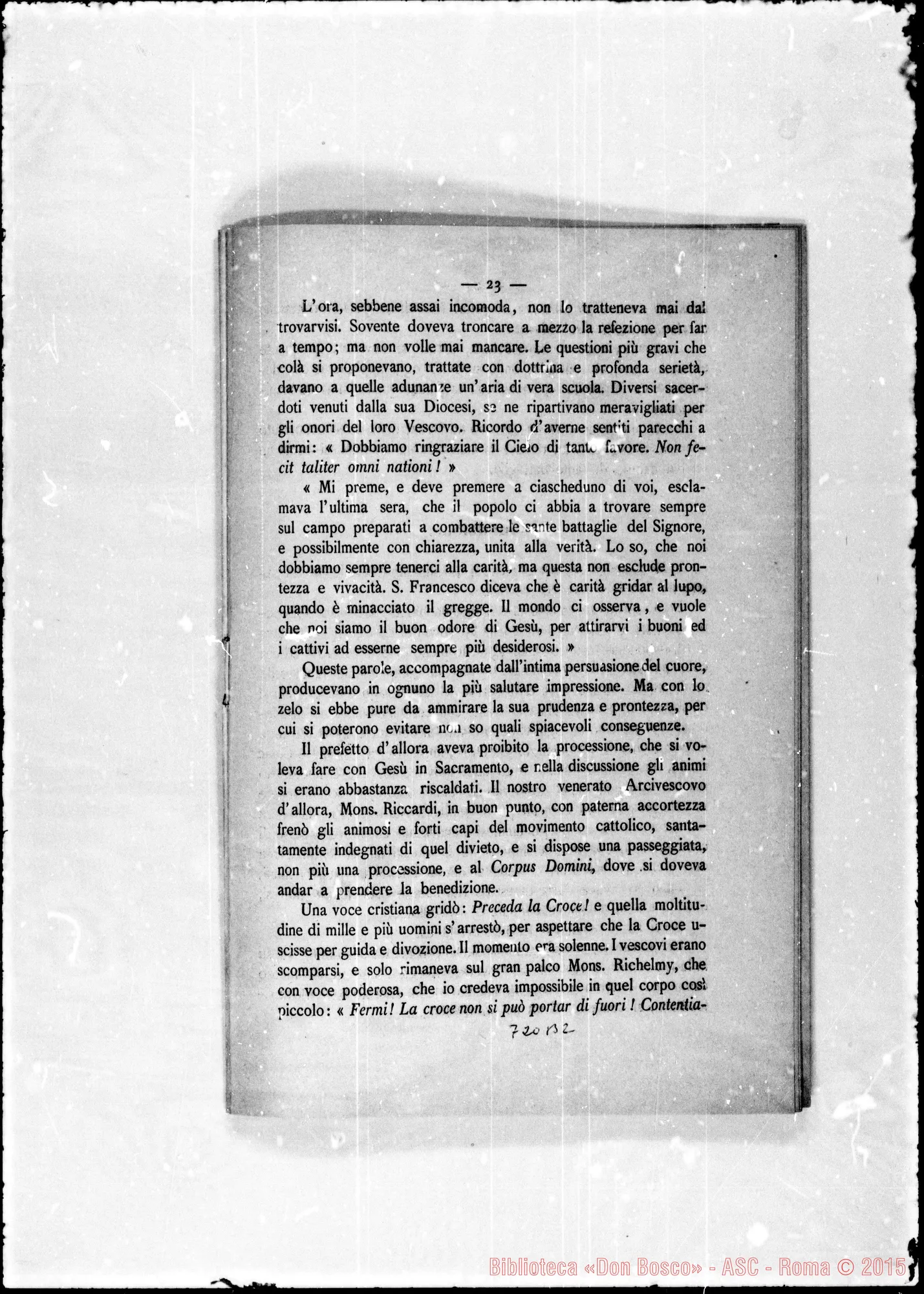 Fotogramma B 2 — Richelmy Agostino, card. Cenni biografici