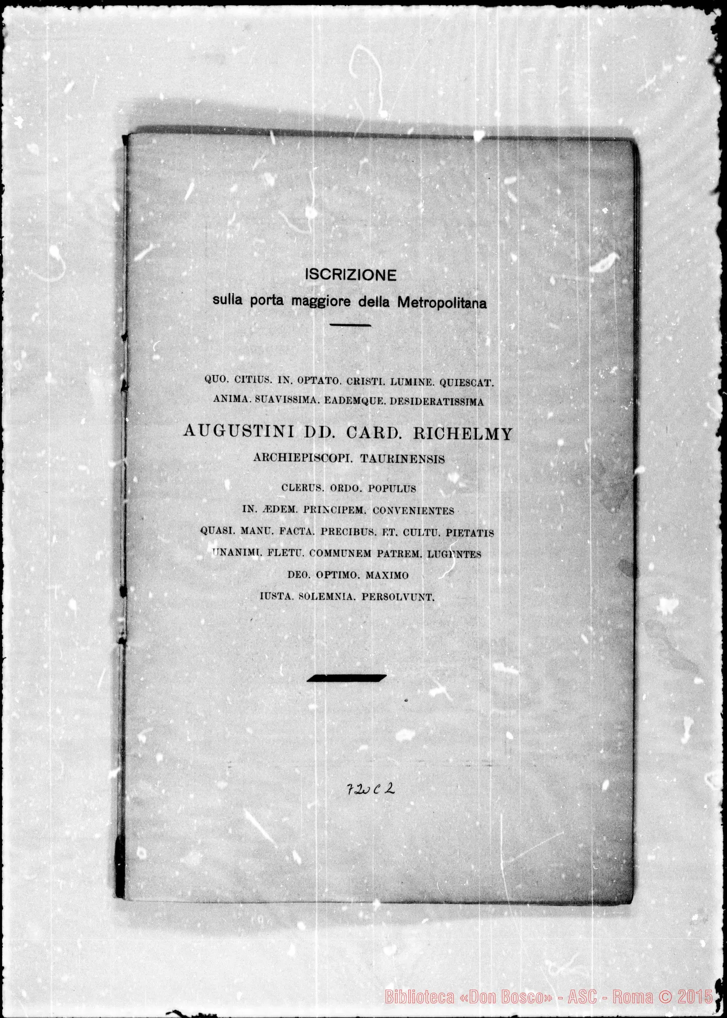 Fotogramma C 2 — Orazione funebre.