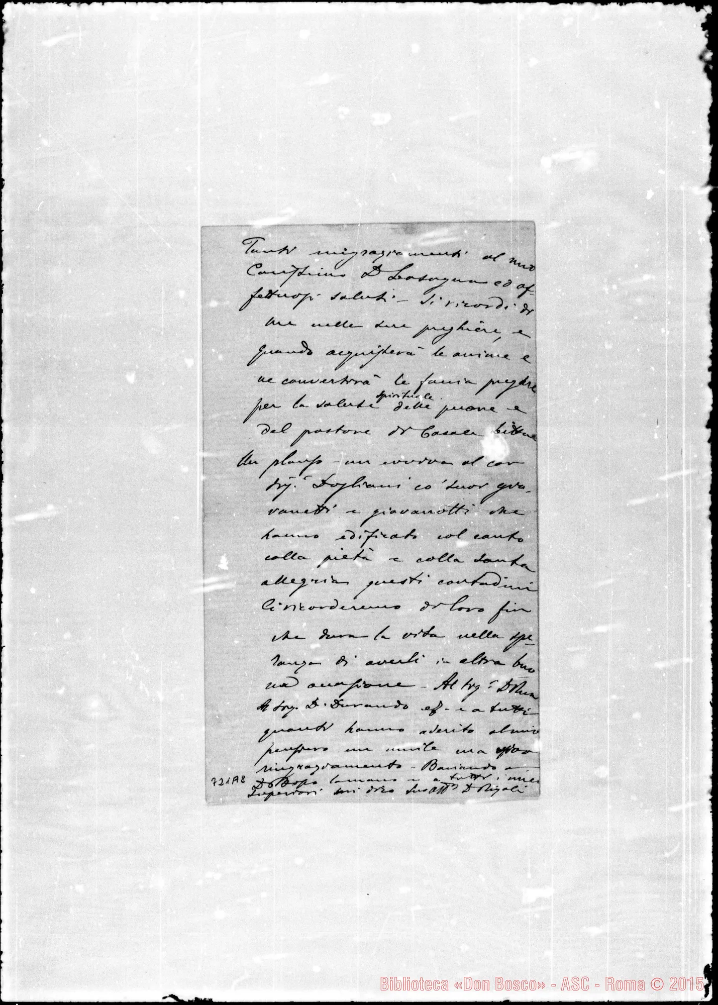 Fotogramma A 8 — Rigoli Angelo, sac. Lettera: Rigoli-Lazzero