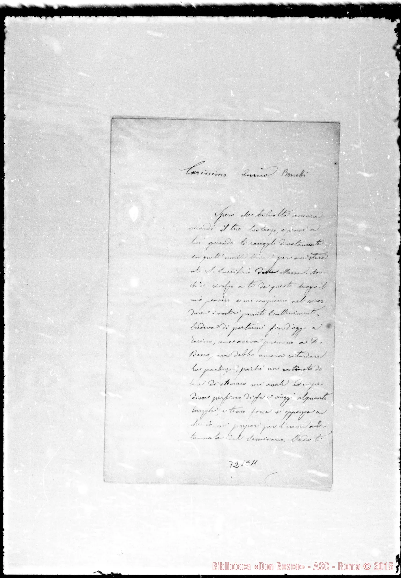 Fotogramma E 11 — Rinaudo Costanzo. Lettere: Rinaudo-Enrico Bonetti