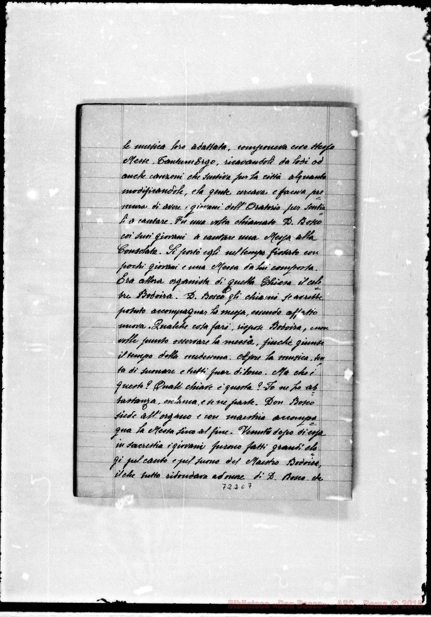 Fotogramma C 7 — Notizie relative A D. Bosco