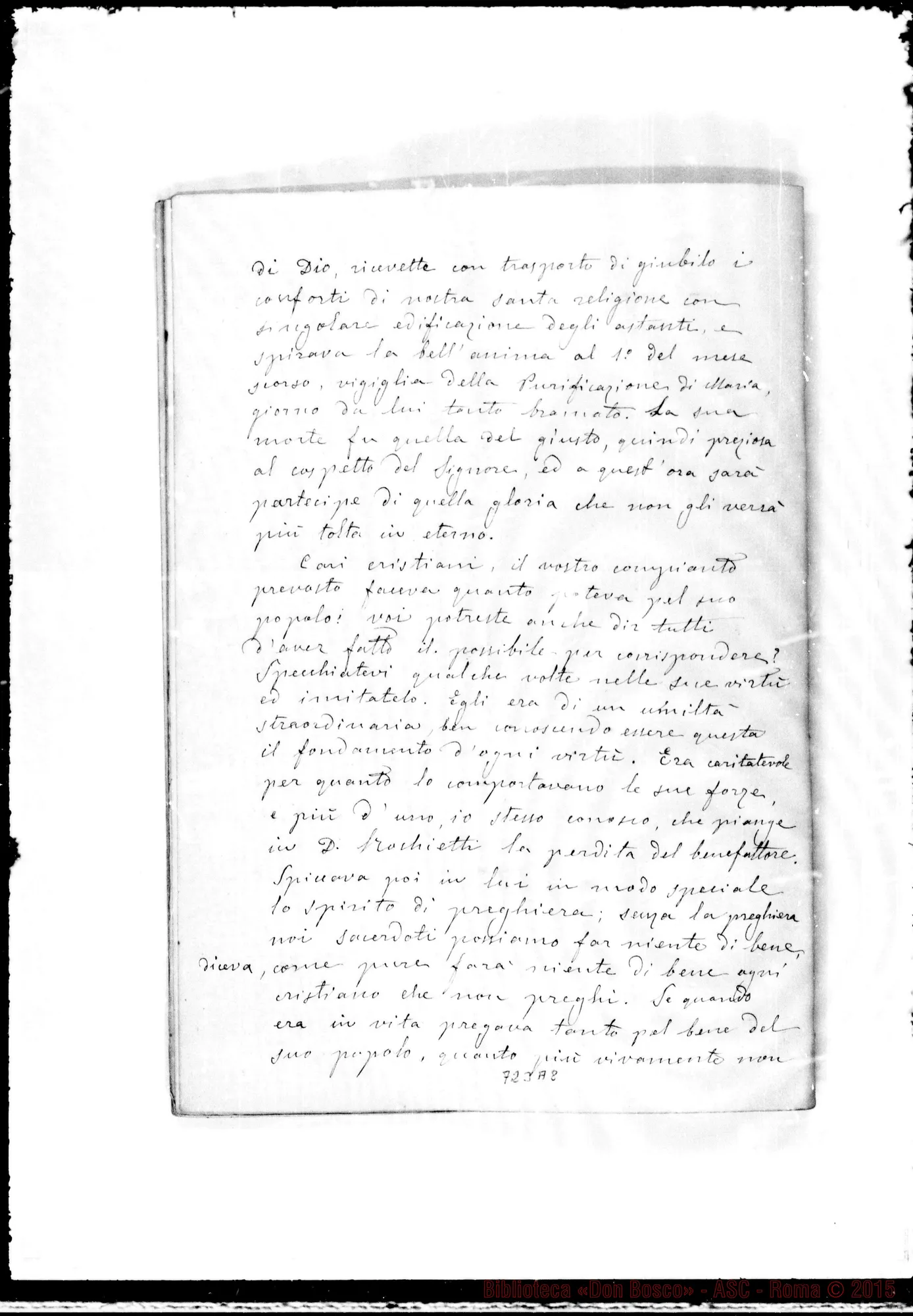 Fotogramma A 8 — Rocchietti Giuseppe, sac. Elogio funebre