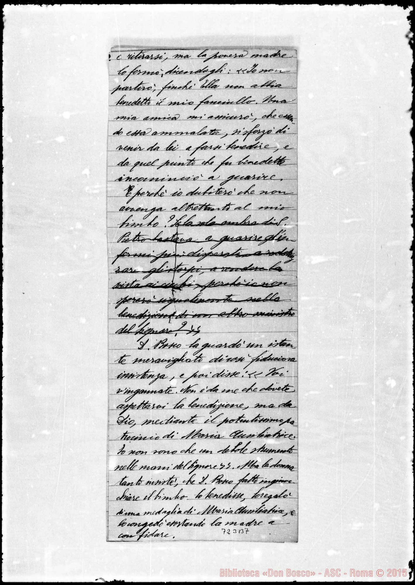 Fotogramma B 7 — Rogatino Maria. Relazione