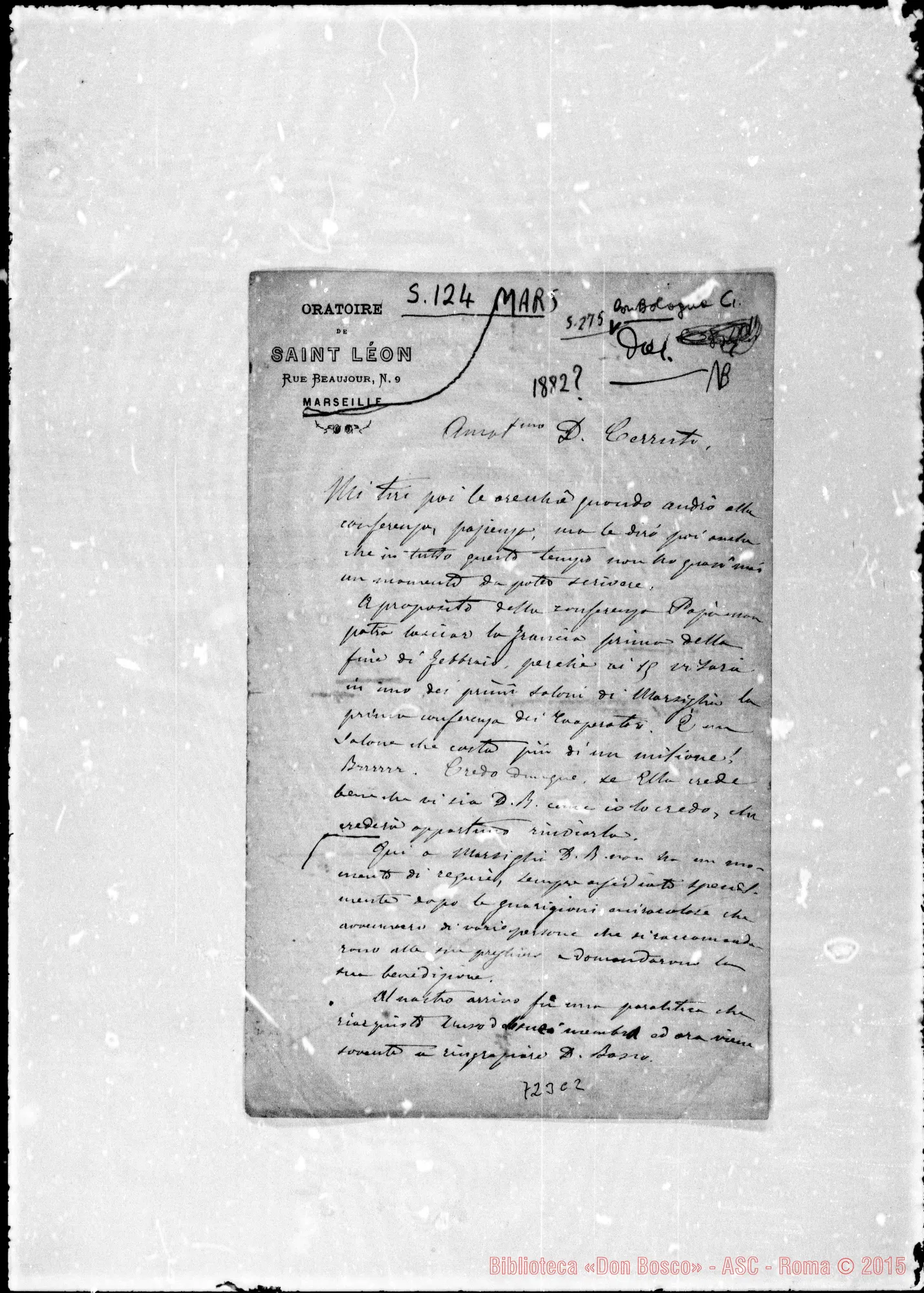 Fotogramma C 2 — Ronchail Giuseppe, sac. Lettere: Ronchail-Cerruti