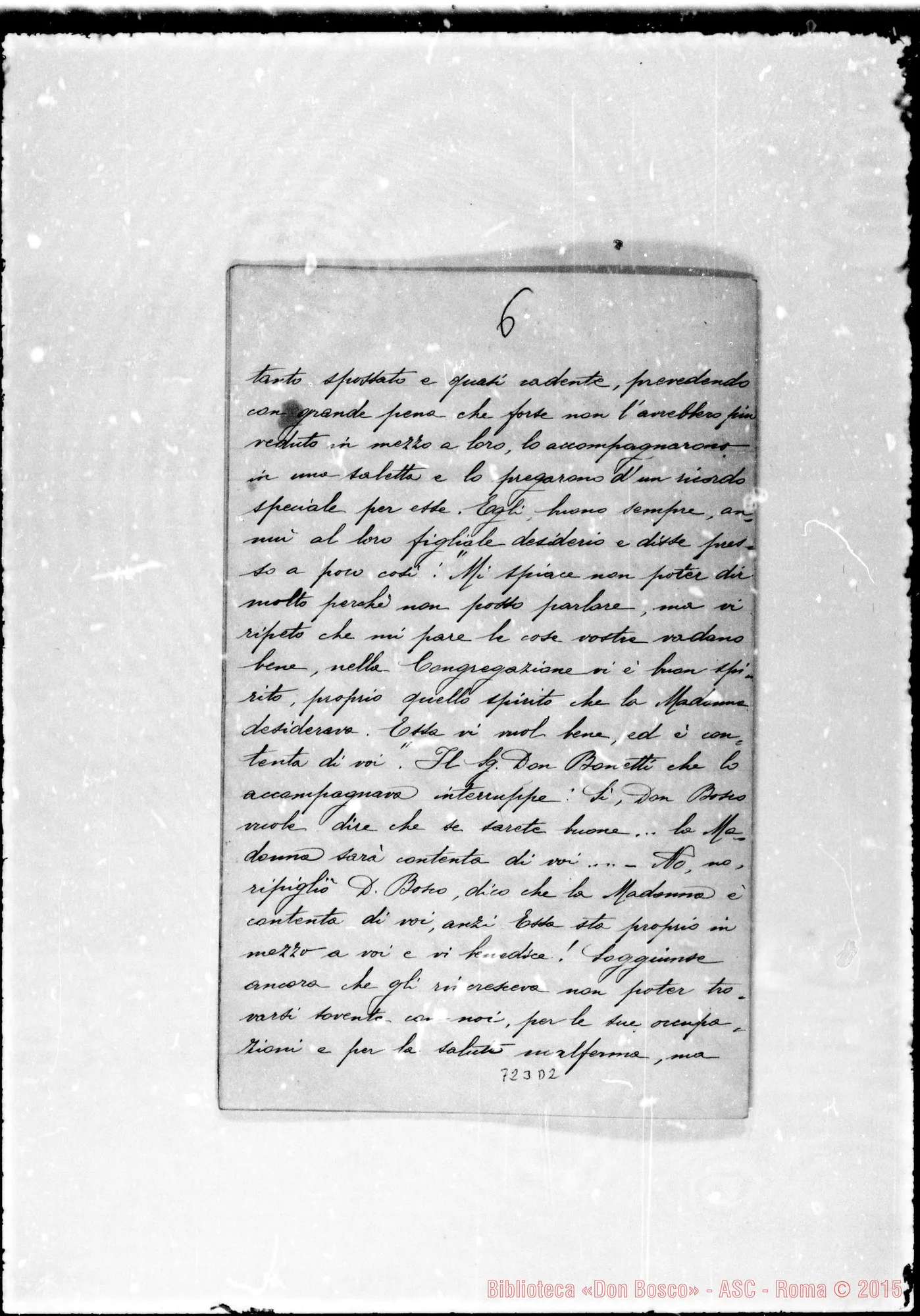 Fotogramma D 2 — Roncallo Elisa, suora F.M.A. Relazione