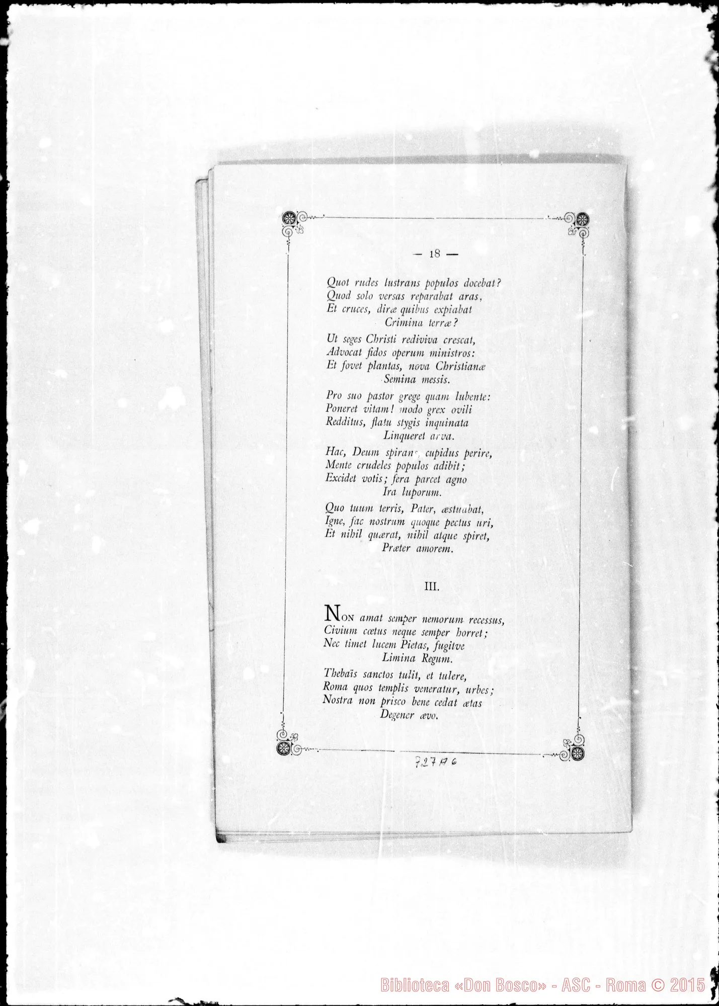 Fotogramma A 6 — Scavia Giovanni, can. «Inni all’Evangelista S. Giovanni…»