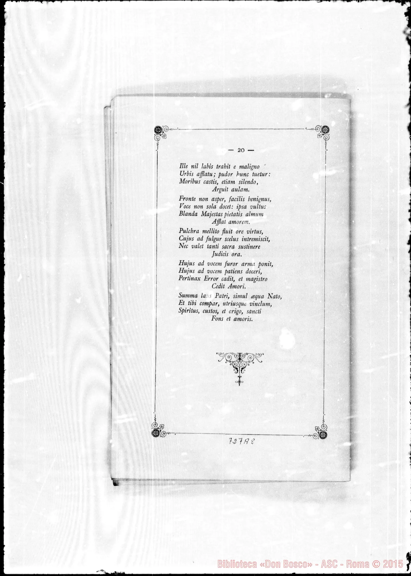 Fotogramma A 8 — Scavia Giovanni, can. «Inni all’Evangelista S. Giovanni…»