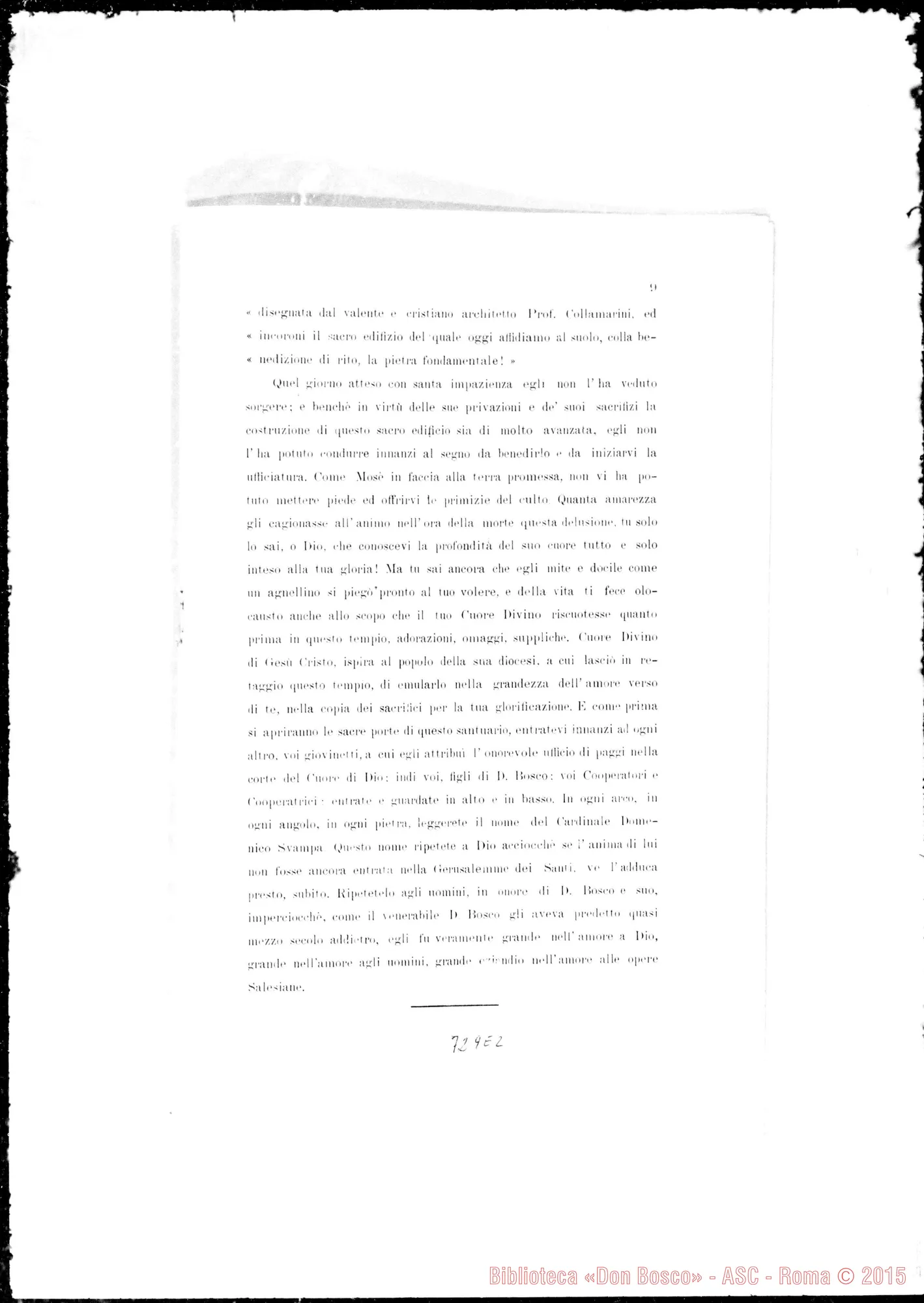 Fotogramma E 2 — Elogio funebre
