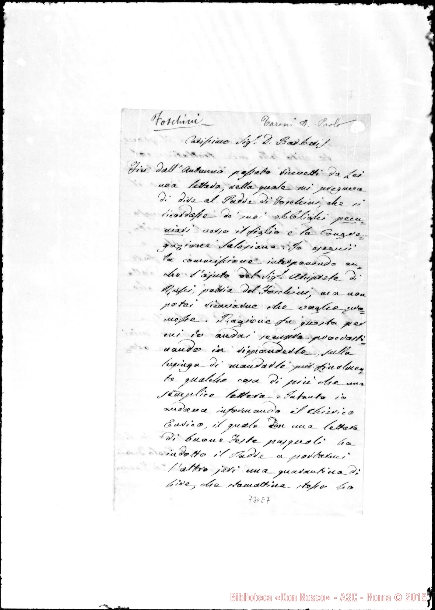 Fotogramma E 7 — Taroni-Barberis