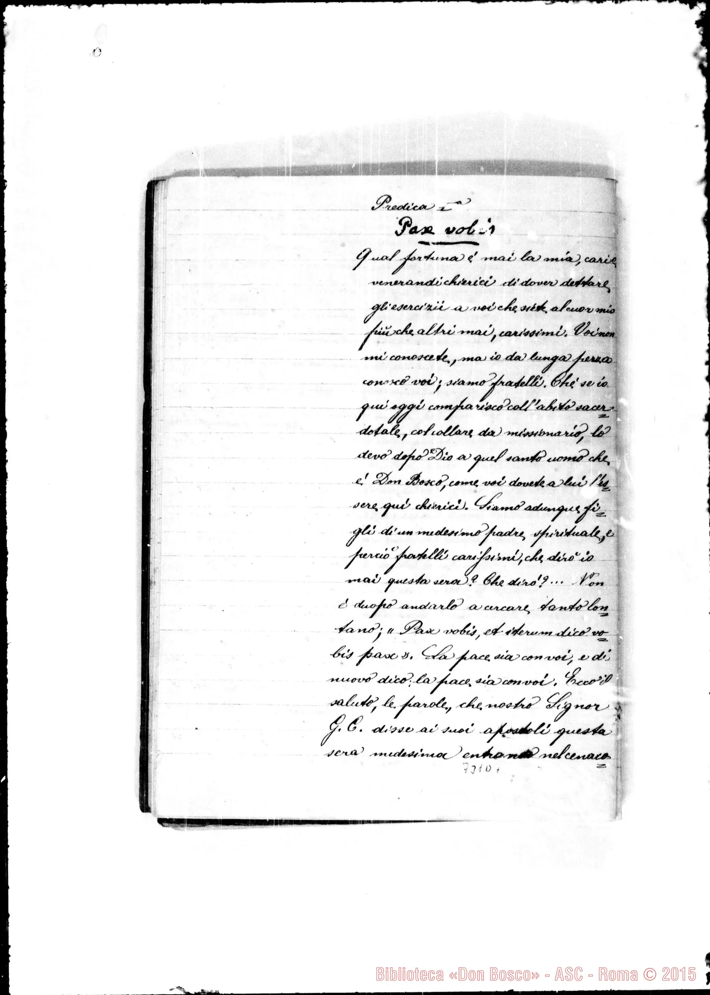 Fotogramma D 7 — Esercizi Pasquali dati da Mons. Tasso