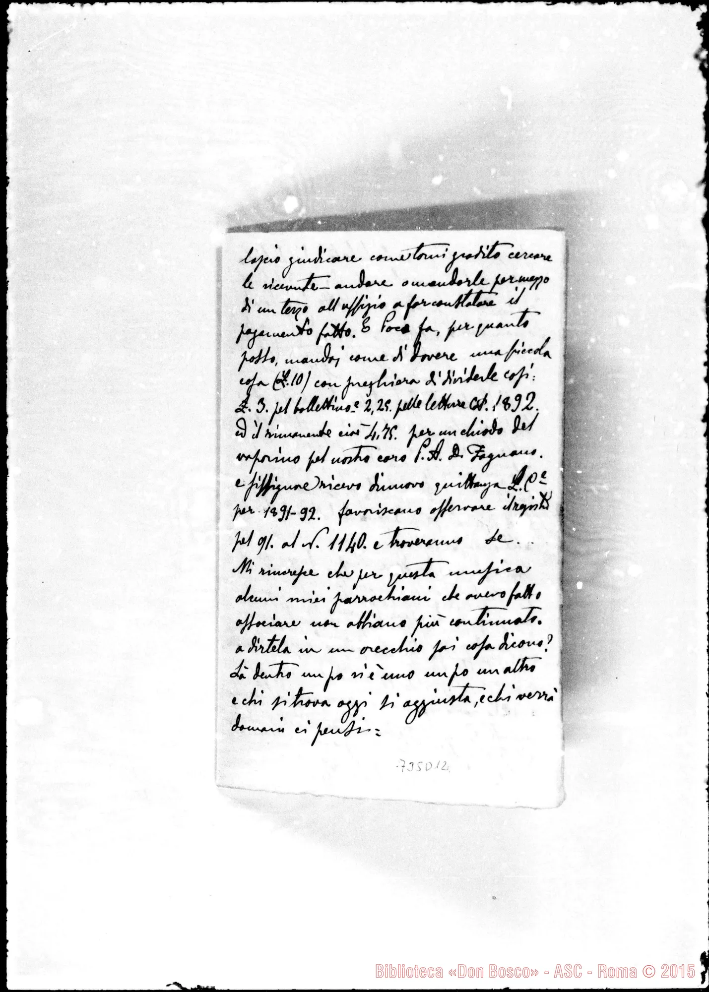 Fotogramma D 12 — Tirone Maurizio, sac. Episodio della vita di D. Bosco