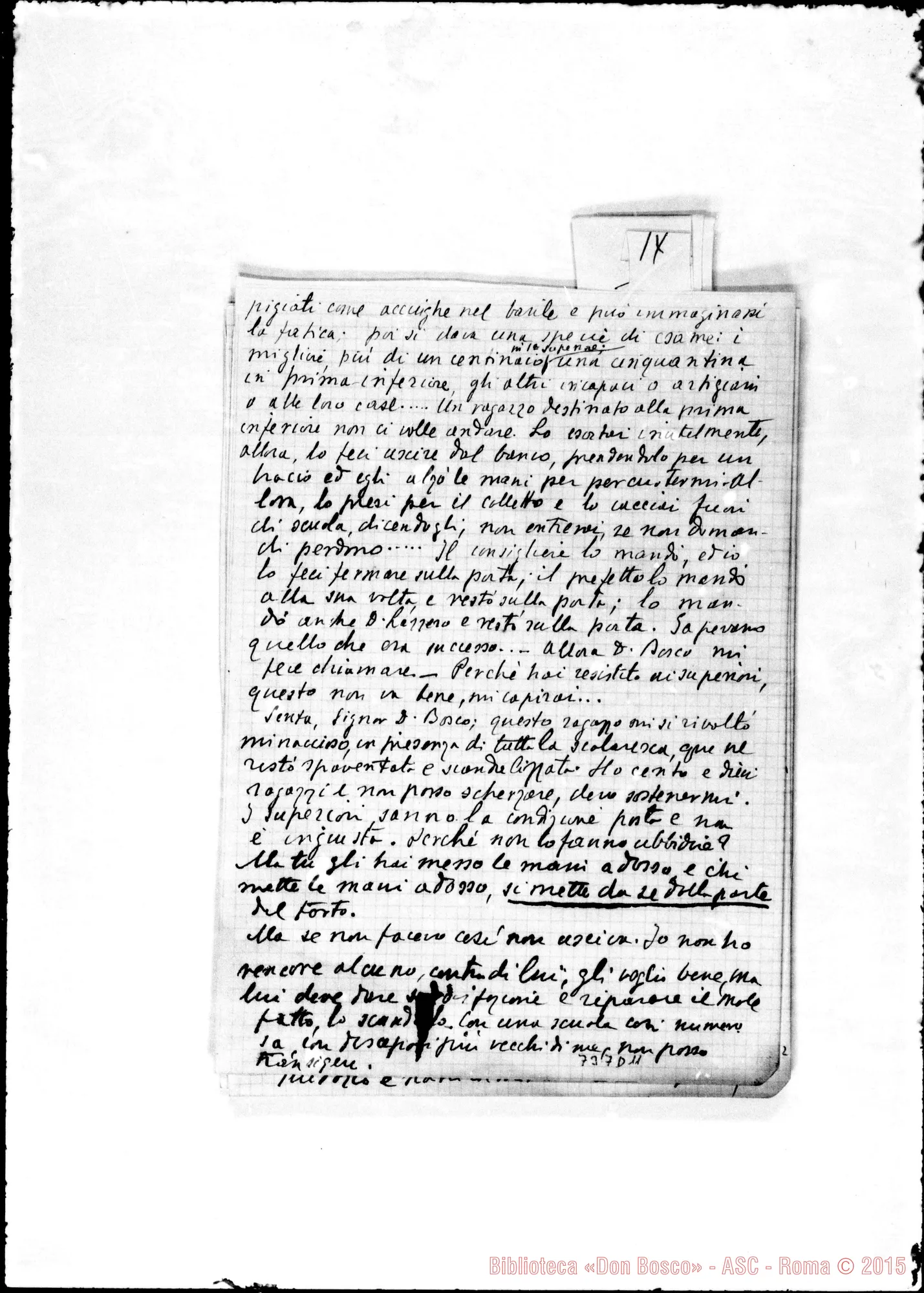 Fotogramma D 11 — Relazione: «L’anno scolastico…»