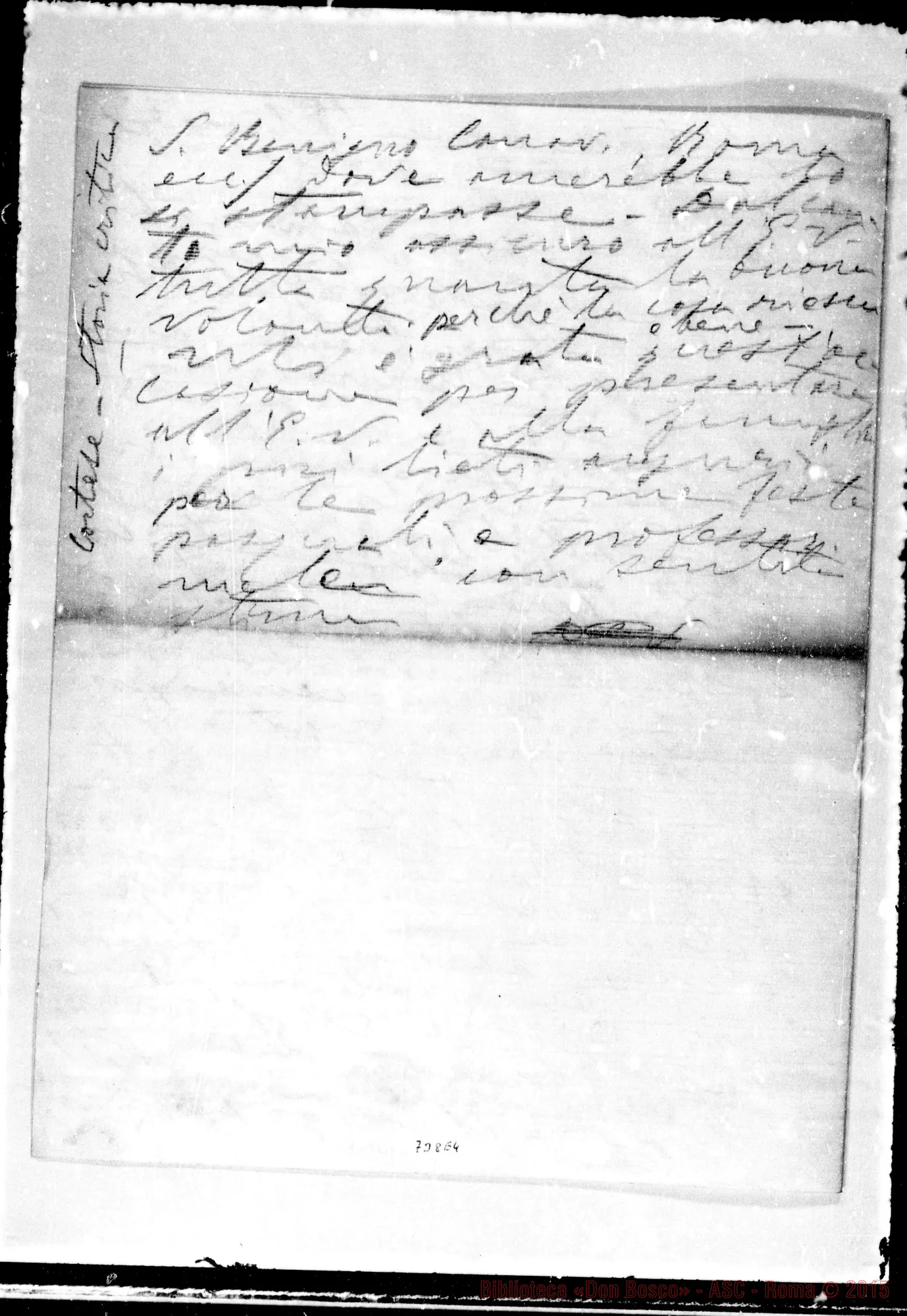Fotogramma E 4 — Minuta di lettera A Sua Eccellenza…