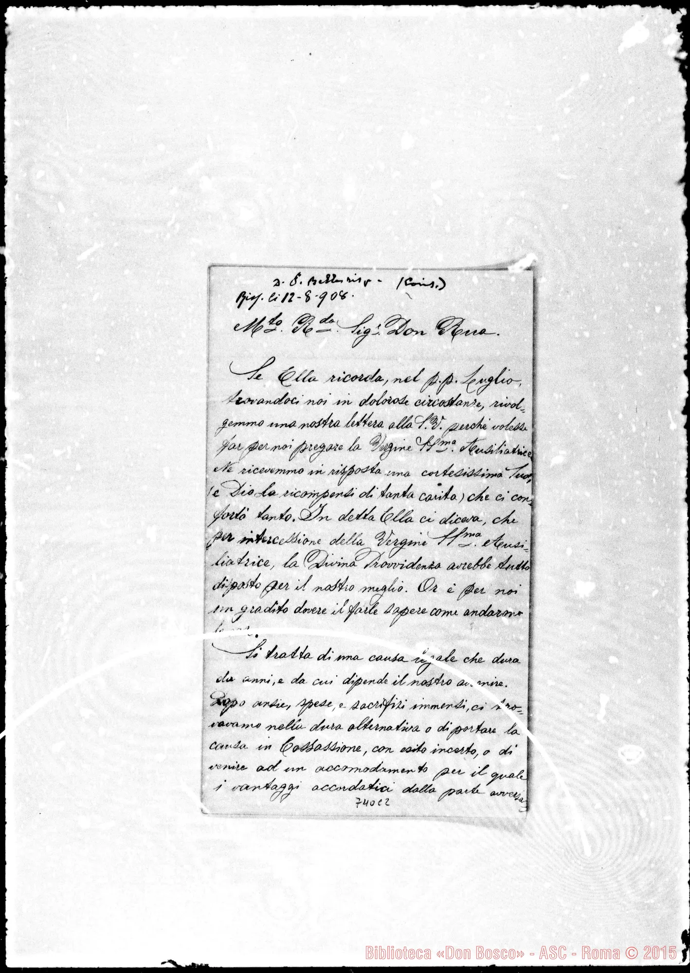 Fotogramma C 2 — Verardi Pini, sorelle. Lettere: A D. Rua