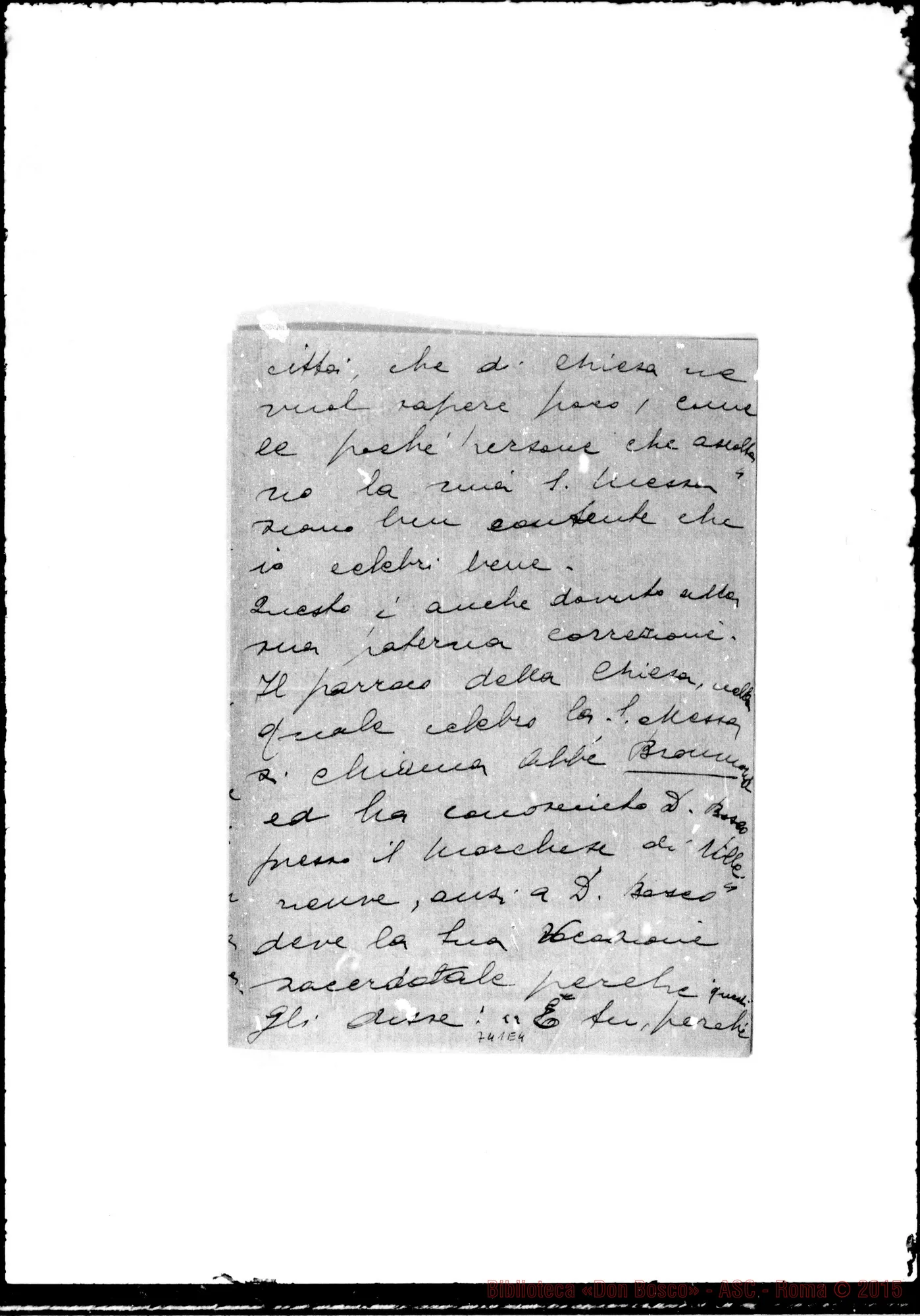 Fotogramma E 4 — Lettera A D. Ceria