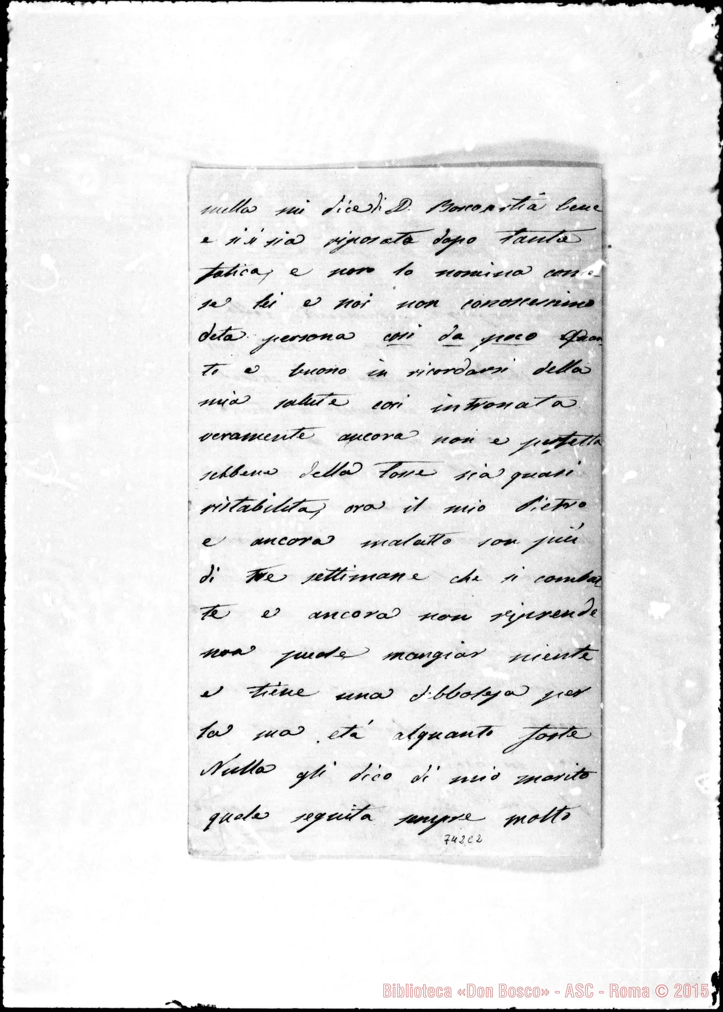 Fotogramma C 2 — Vitelleschi Angelo, marchese. Lettere: Vitelleschi-Francesia