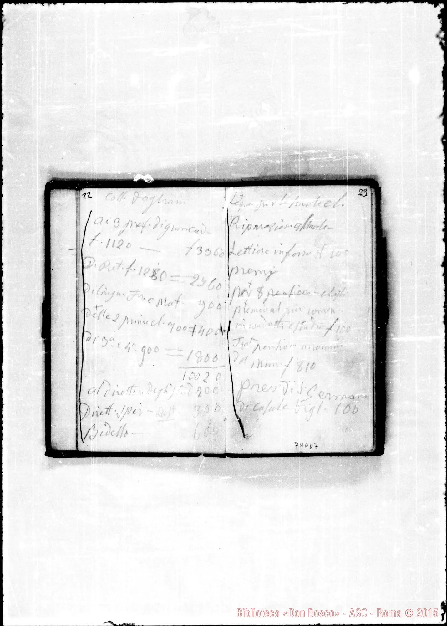 Fotogramma D 7 — Taccuini usati da D. Bosco: 1863: Note