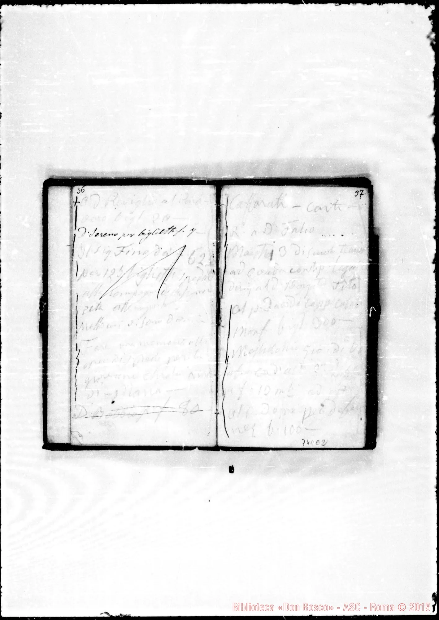 Fotogramma E 2 — Taccuini usati da D. Bosco: 1863: Note