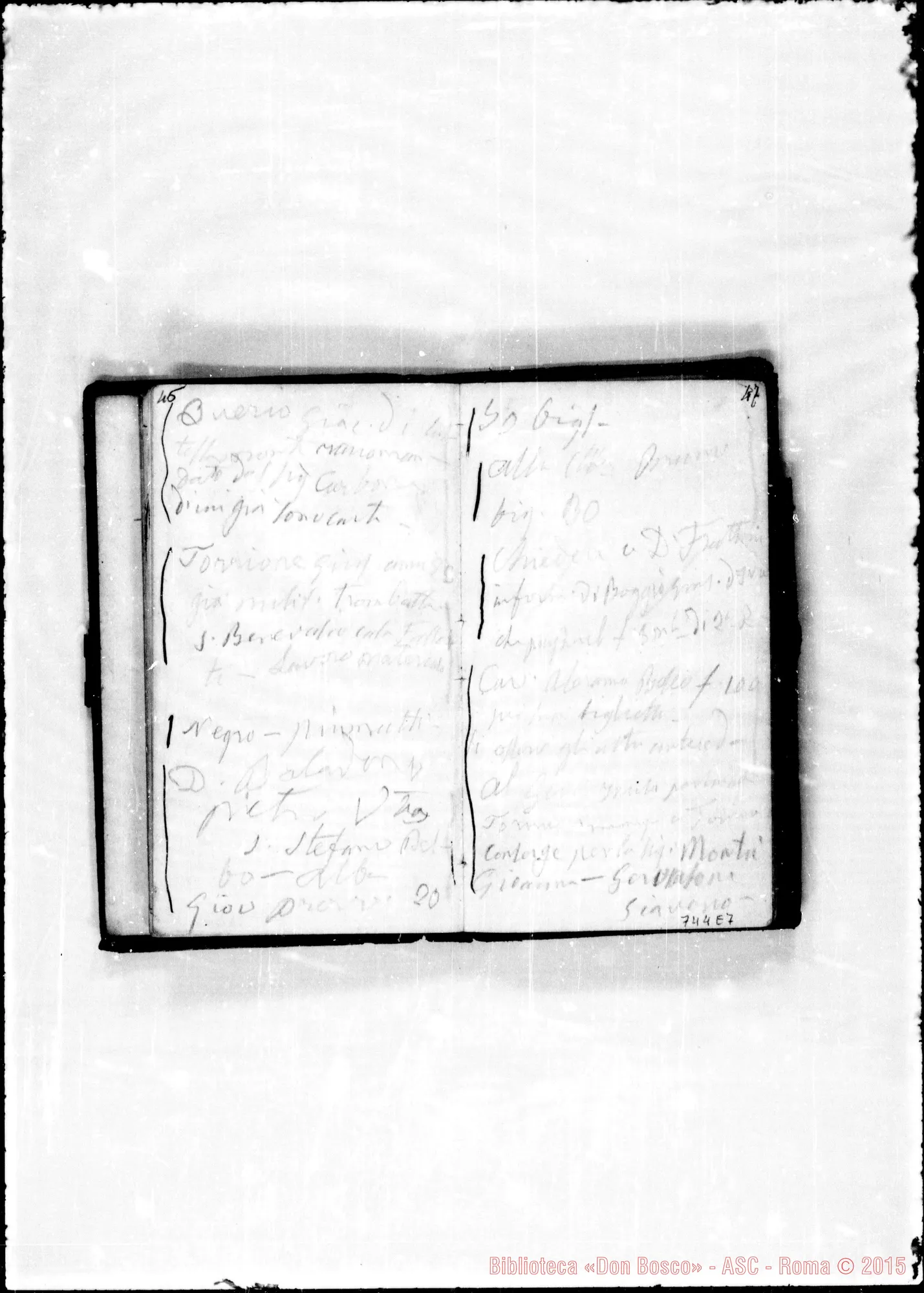 Fotogramma E 7 — Taccuini usati da D. Bosco: 1863: Note