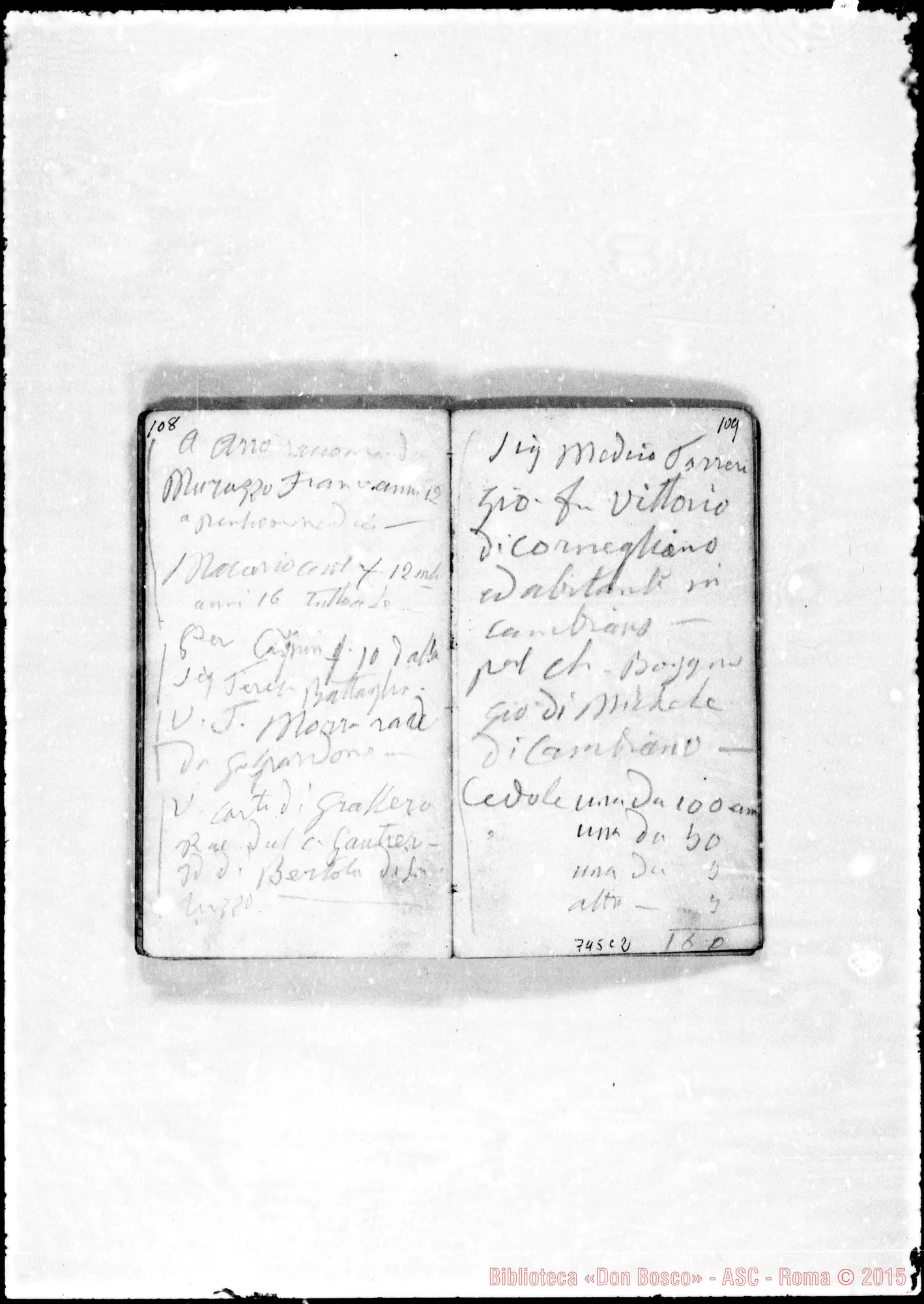 Fotogramma C 2 — Taccuini usati da D. Bosco: 1863: Note
