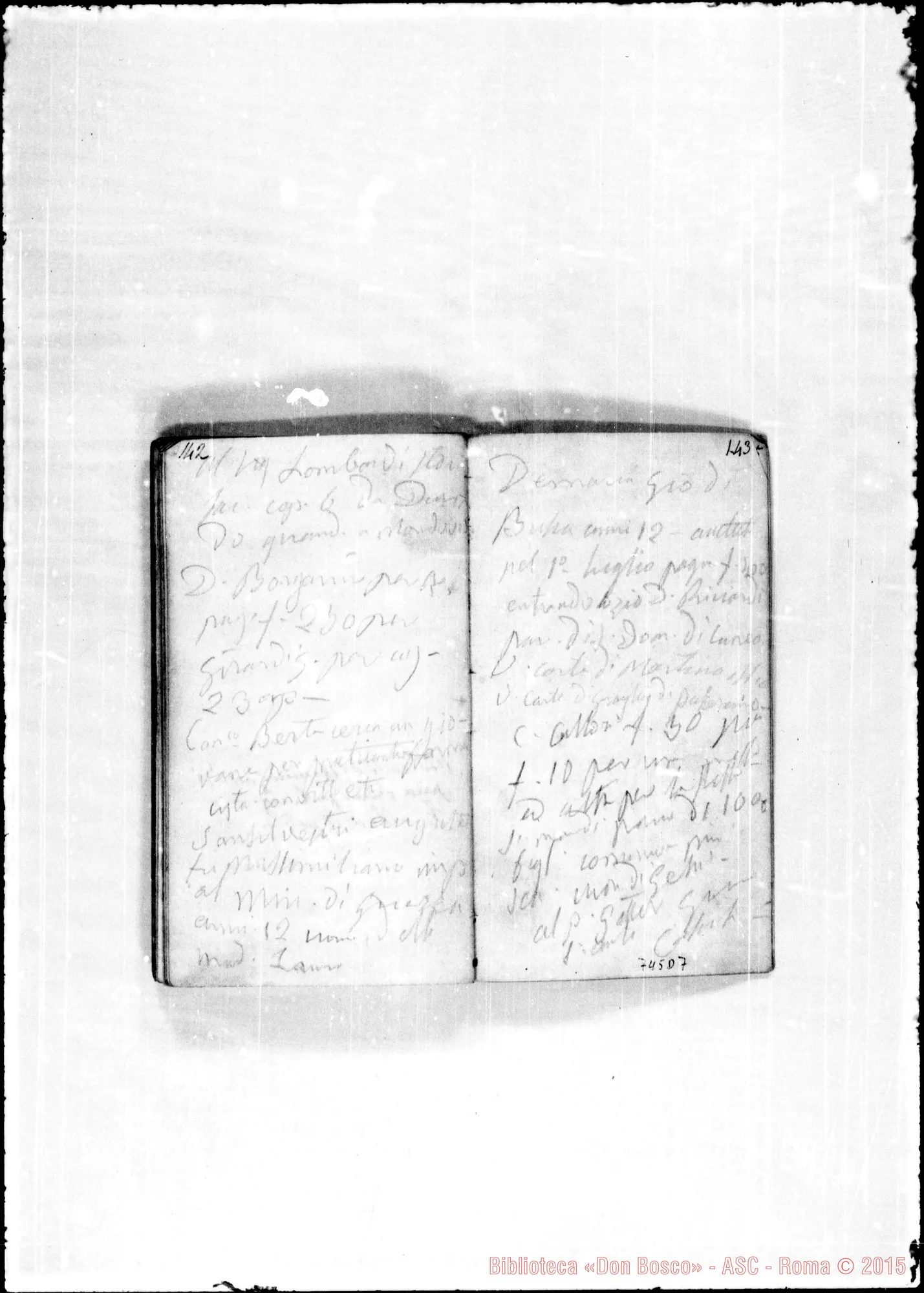 Fotogramma D 7 — Taccuini usati da D. Bosco: 1863: Note
