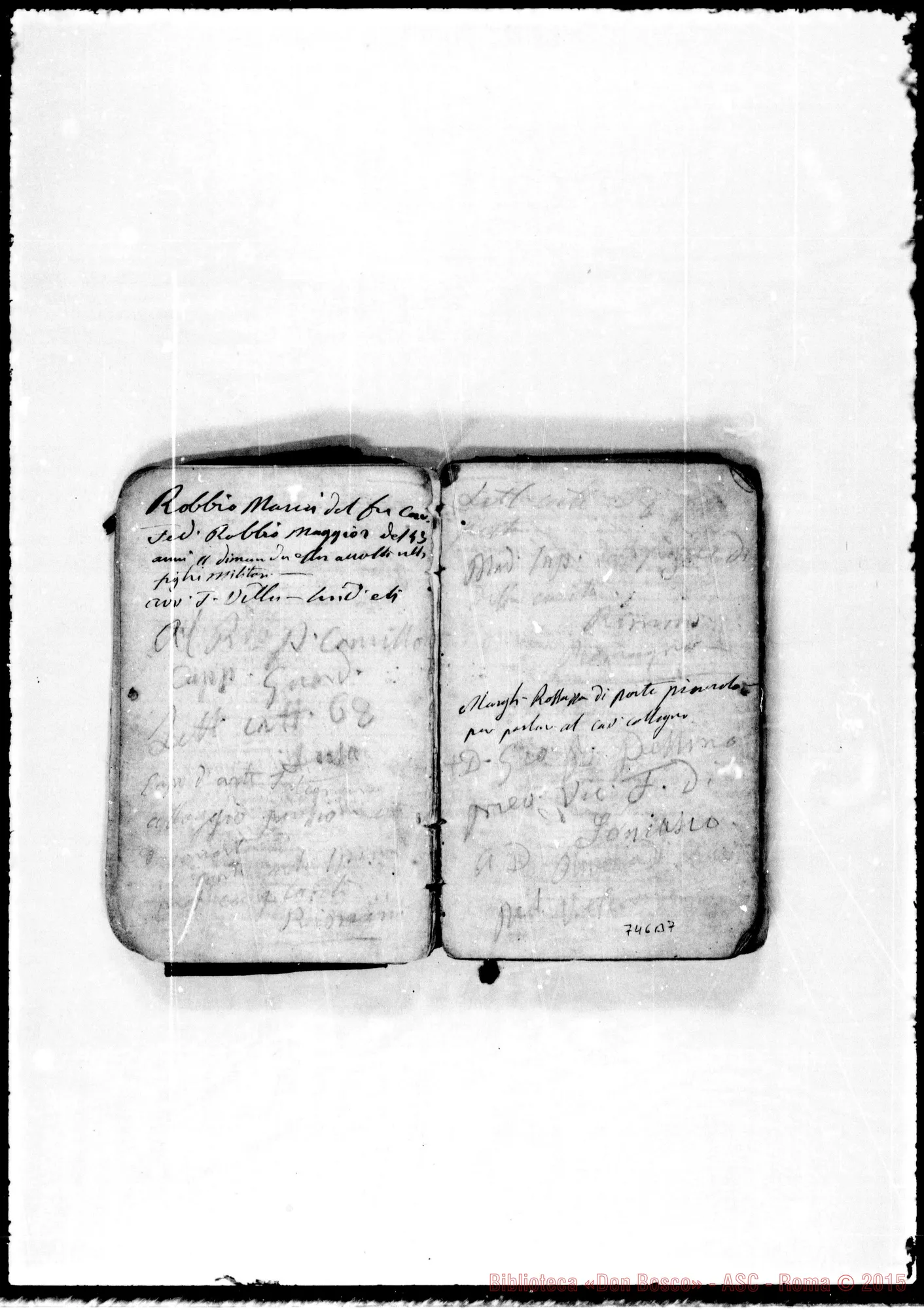 Fotogramma B 7 — 1867-68. Note di Don Bosco