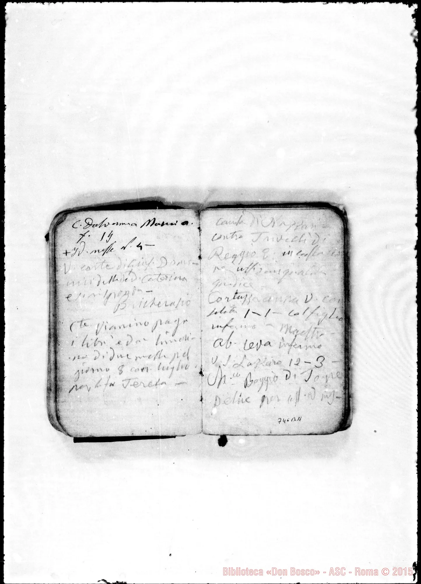 Fotogramma B 11 — 1867-68. Note di Don Bosco