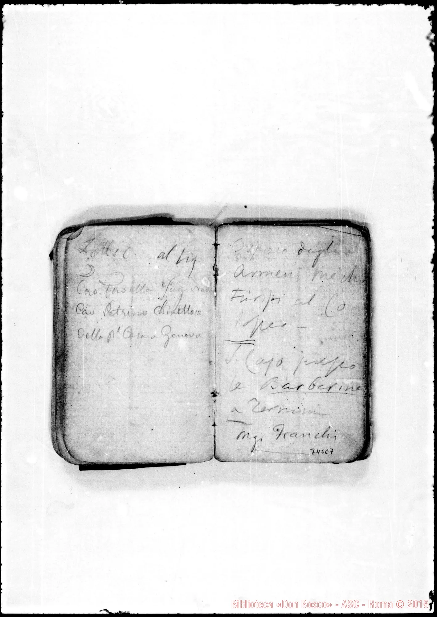 Fotogramma C 7 — 1867-68. Note di Don Bosco
