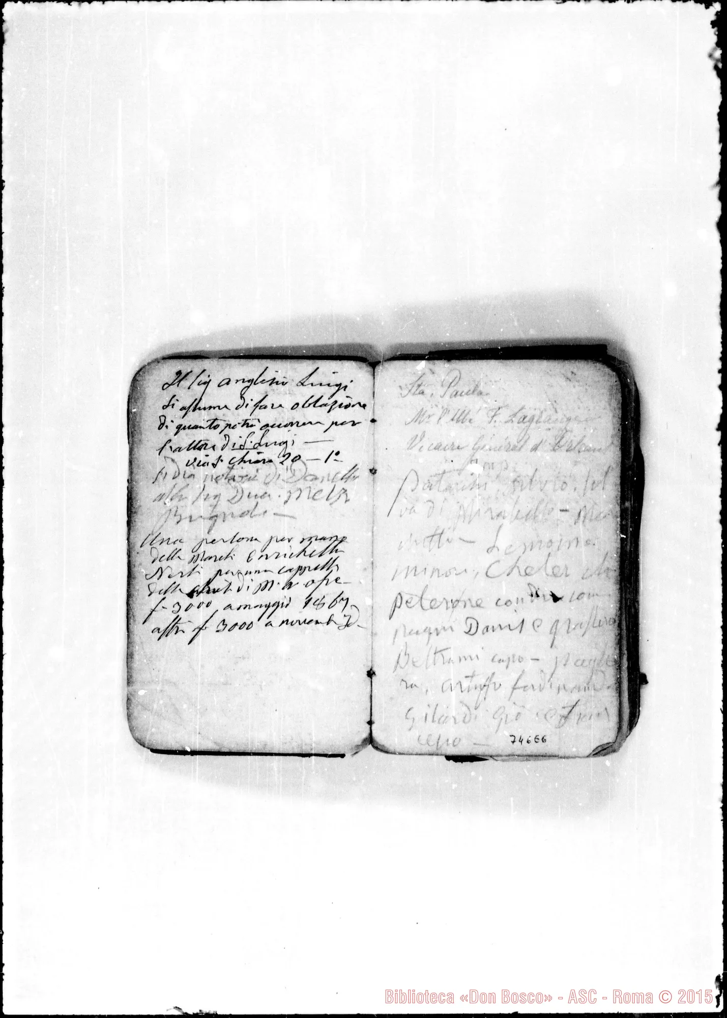 Fotogramma E 6 — 1867-68. Note di Don Bosco