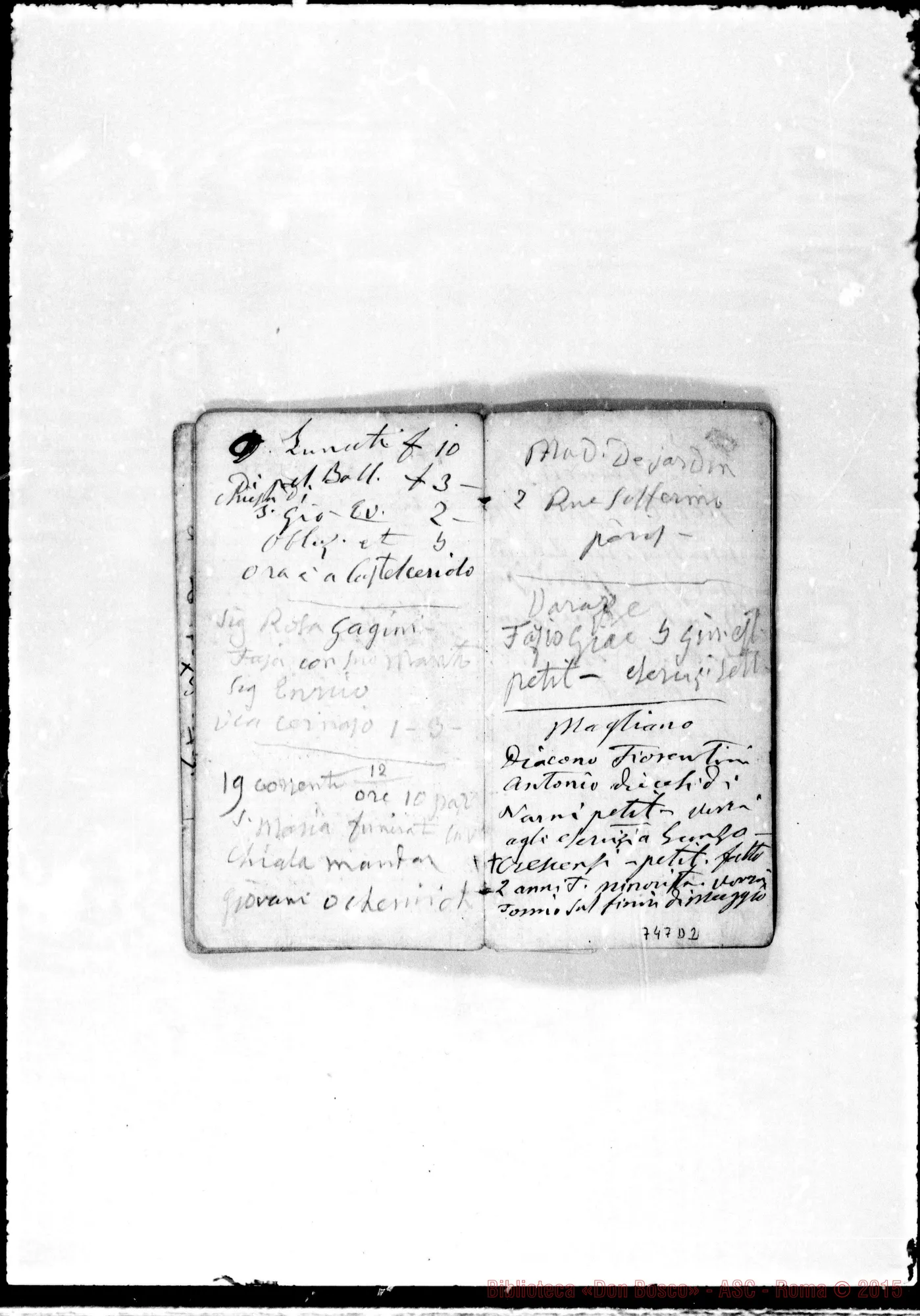 Fotogramma D 2 — 1878-81. Note