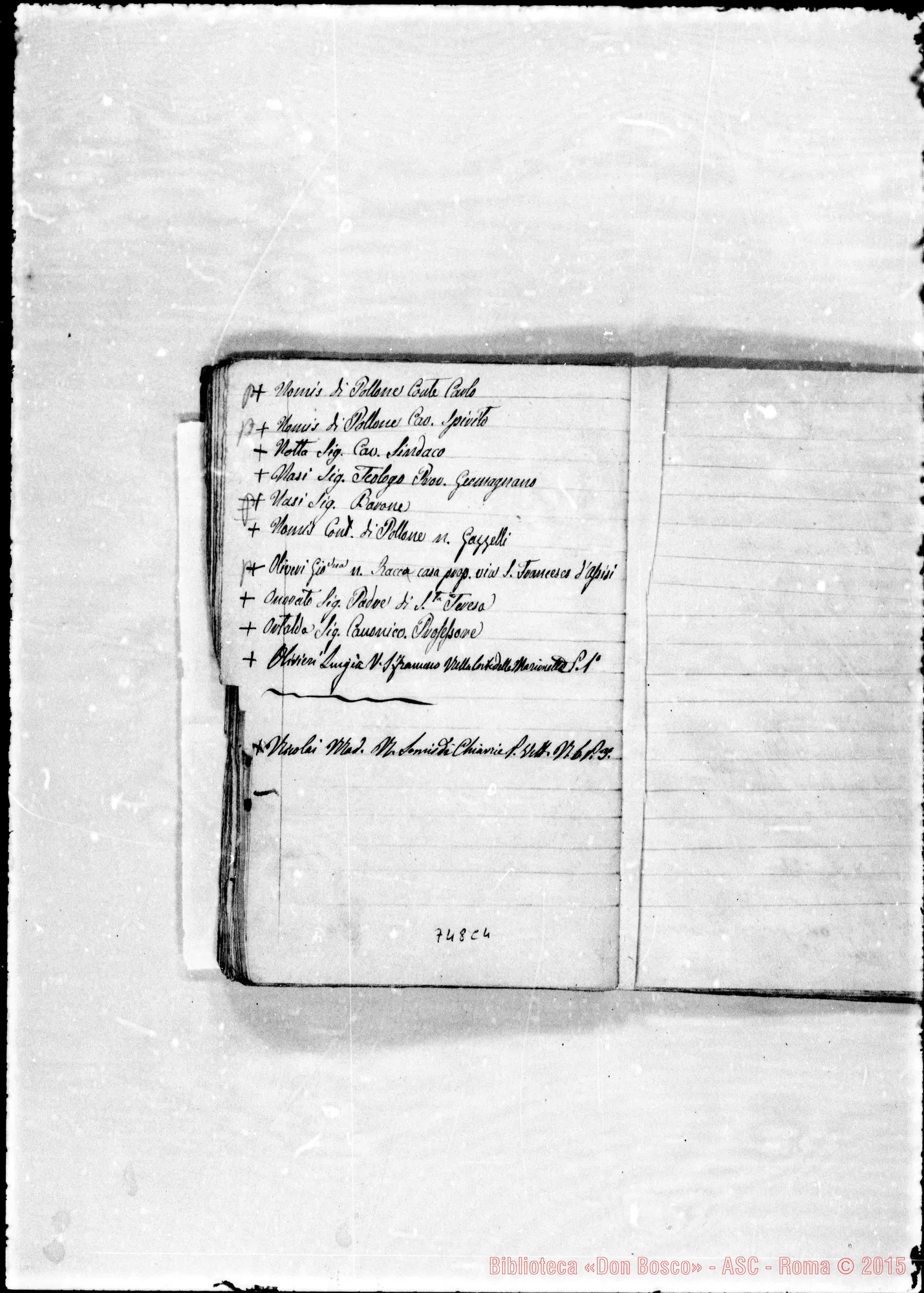 Fotogramma C 4 — 1877. Ms. anche in parte di D. Rua
