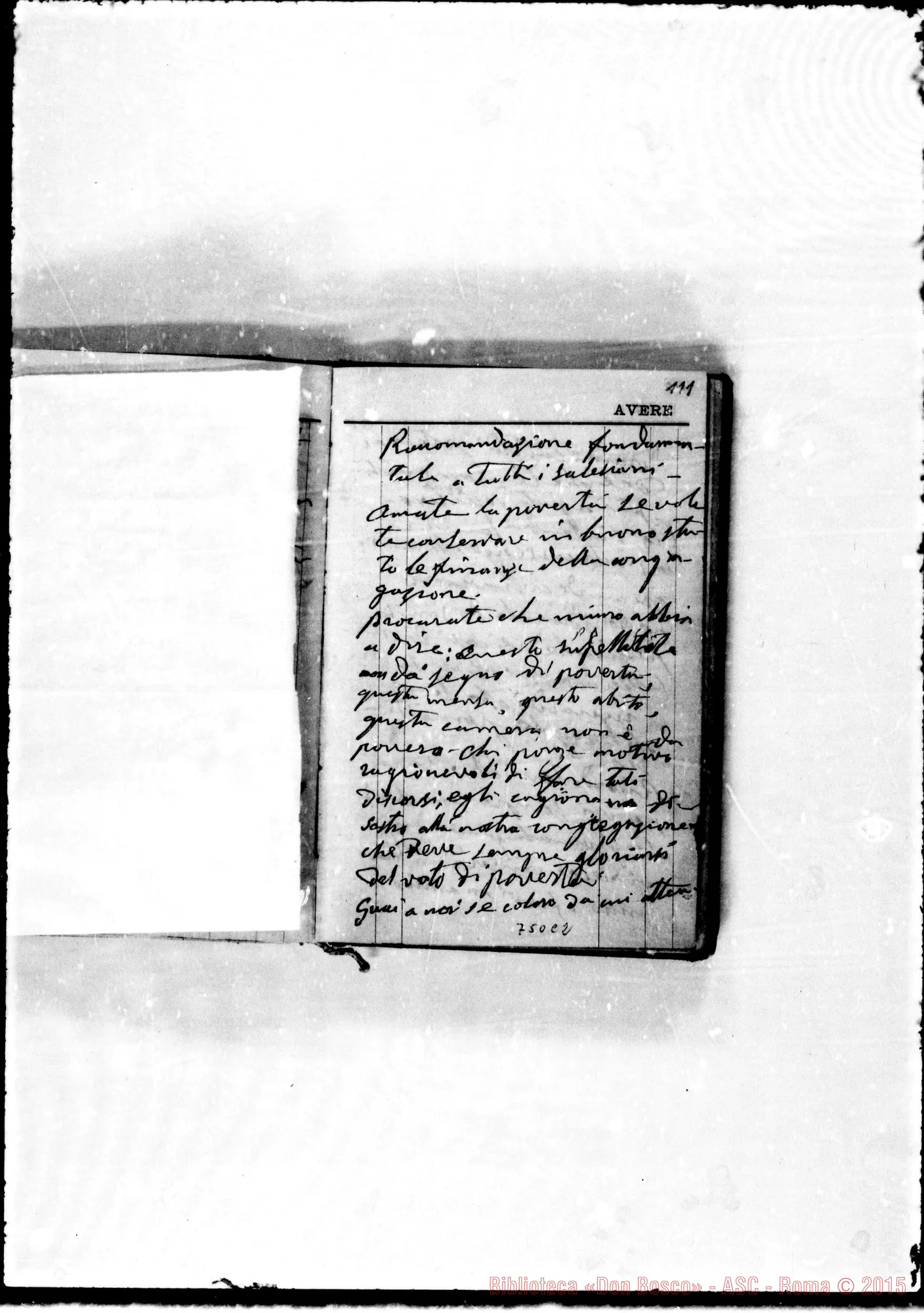 Fotogramma C 2 — 1884-5-6. Memorie, pel sac. Gio. Bosco…