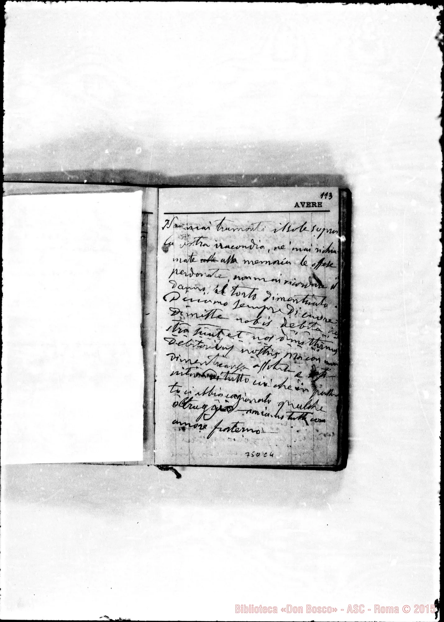 Fotogramma C 4 — 1884-5-6. Memorie, pel sac. Gio. Bosco…
