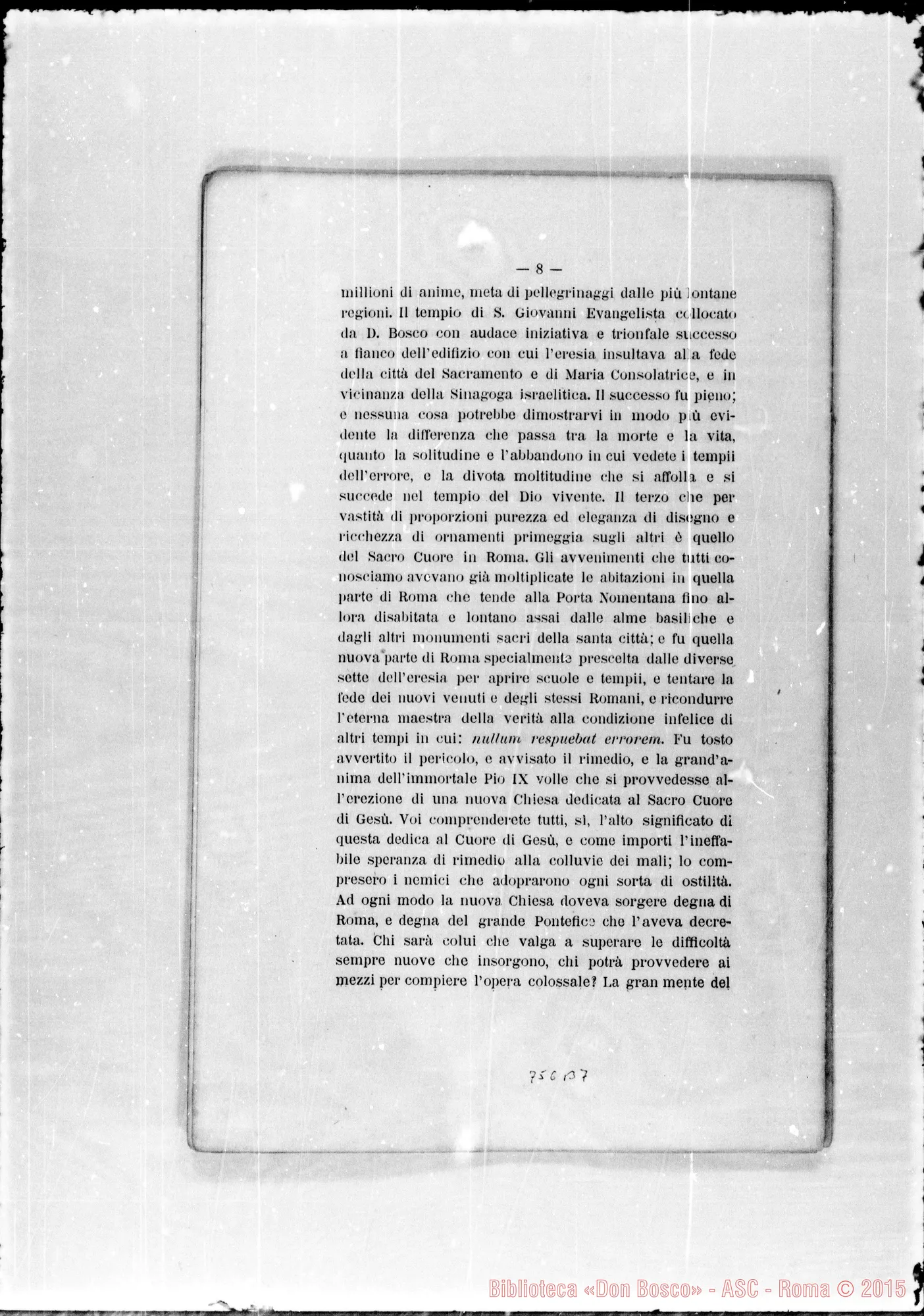 Fotogramma B 7 — Nella chiesa vescovile di S. Filippo: Elogio funebre da Mons. Bonelli
