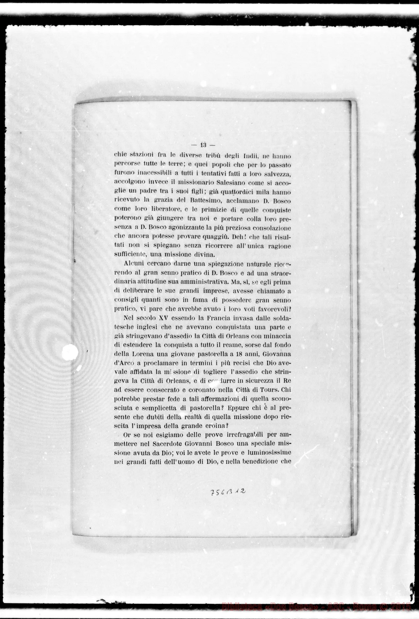 Fotogramma B 12 — Nella chiesa vescovile di S. Filippo: Elogio funebre da Mons. Bonelli