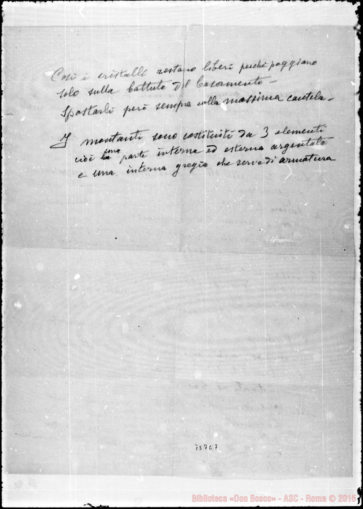 Fotogramma C 7 — Per smontare l’urna di S. Gio. Bosco. Appunti