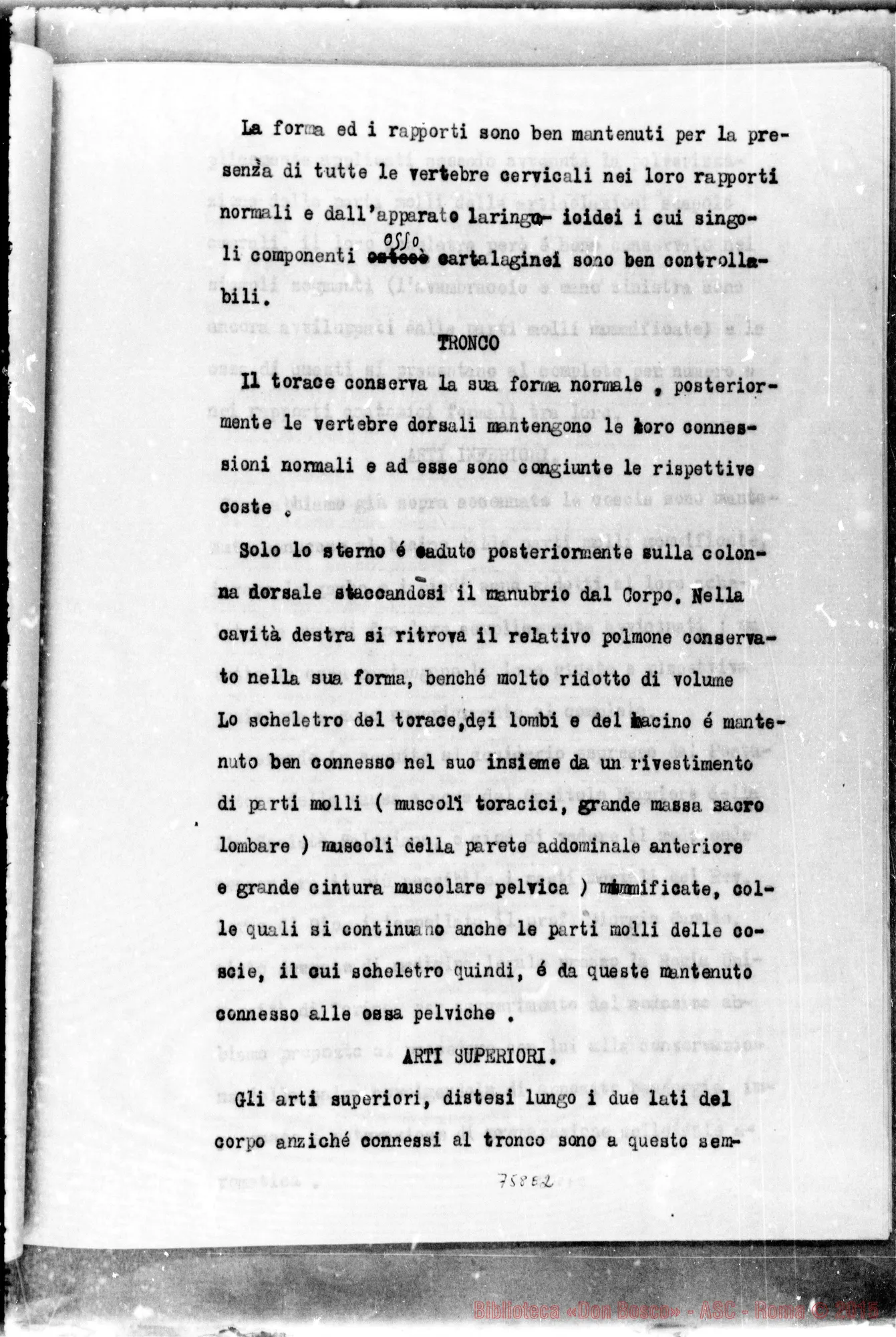 Fotogramma E 2 — CRONACA della esumazione, costatazione E traslazione della salma…