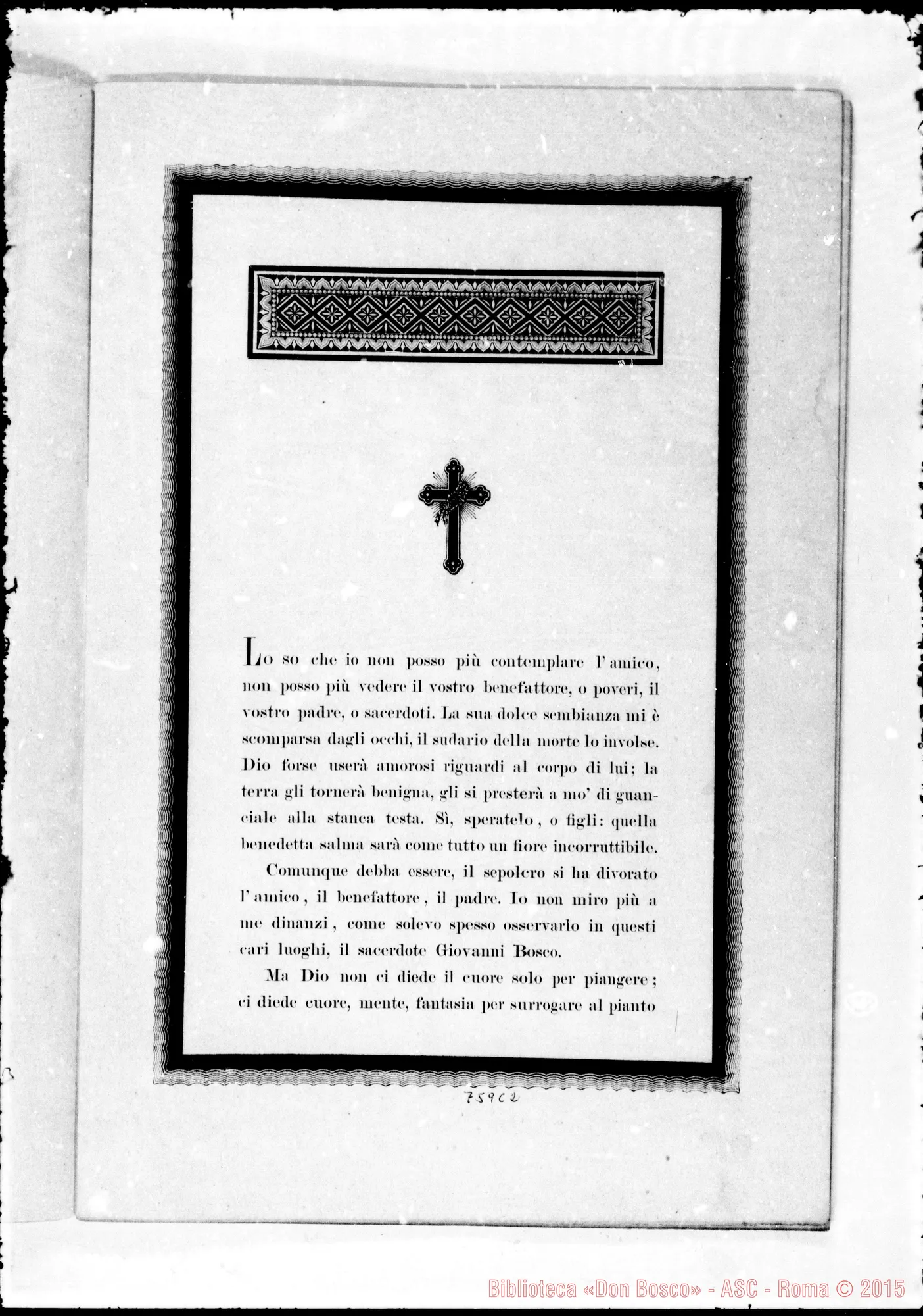 Fotogramma C 2 — Cardinale G. Alimonda: Giovanni Bosco E il suo Secolo