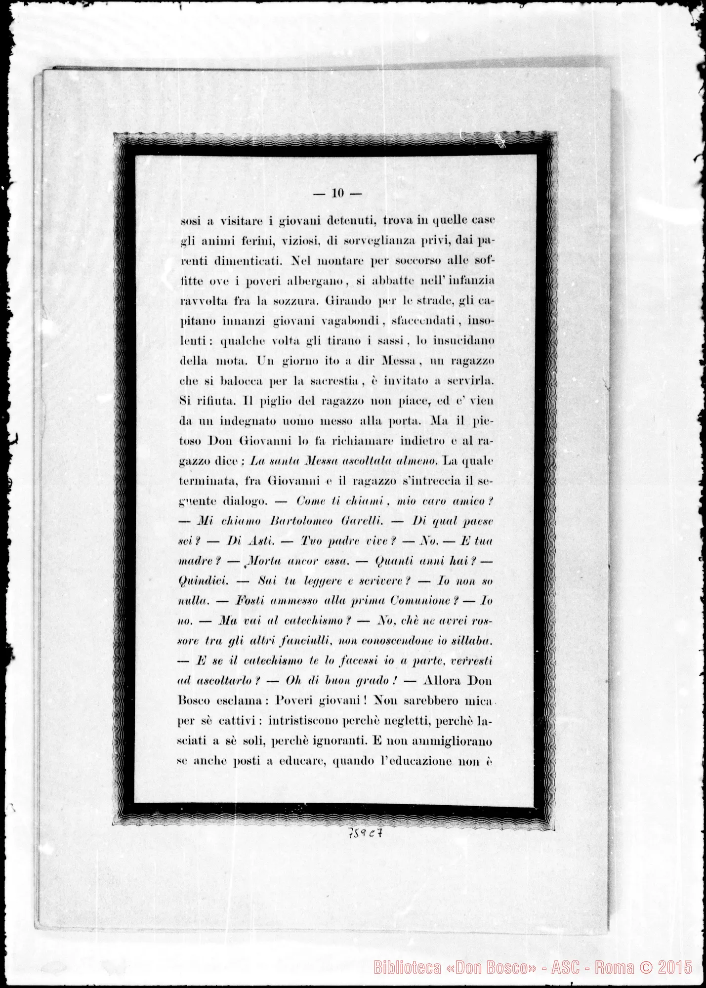 Fotogramma C 7 — Cardinale G. Alimonda: Giovanni Bosco E il suo Secolo