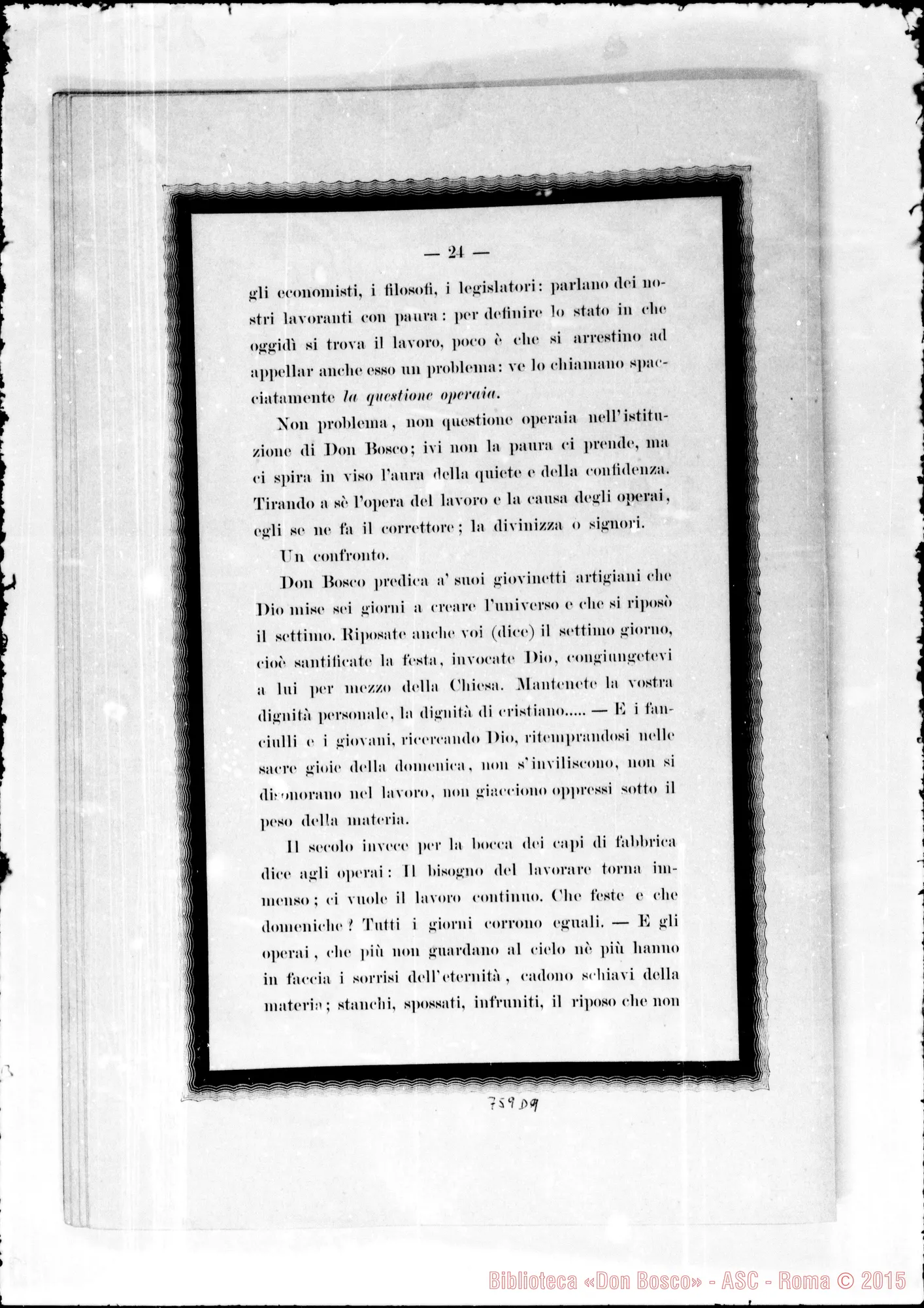 Fotogramma D 9 — Cardinale G. Alimonda: Giovanni Bosco E il suo Secolo