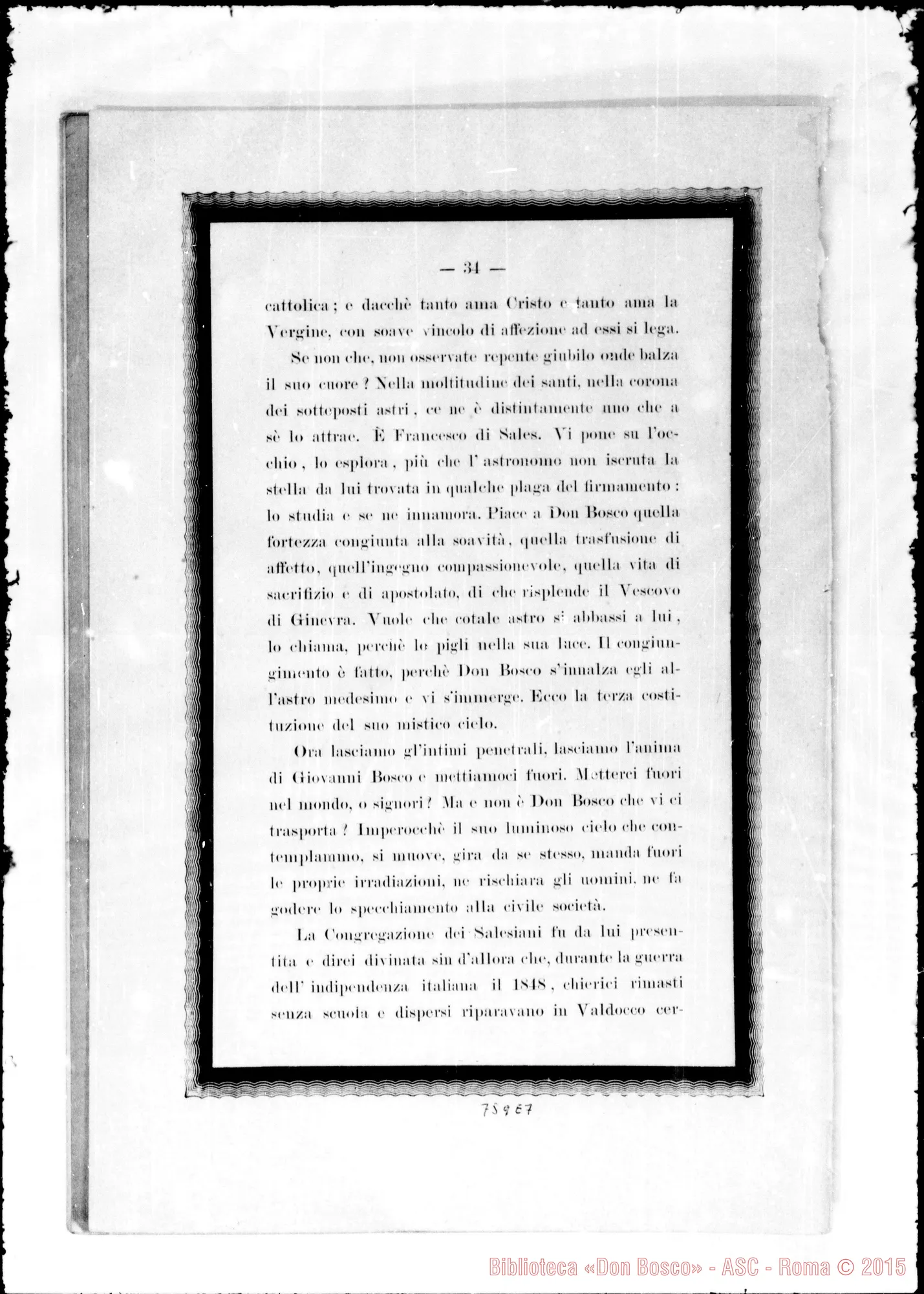 Fotogramma E 7 — Cardinale G. Alimonda: Giovanni Bosco E il suo Secolo
