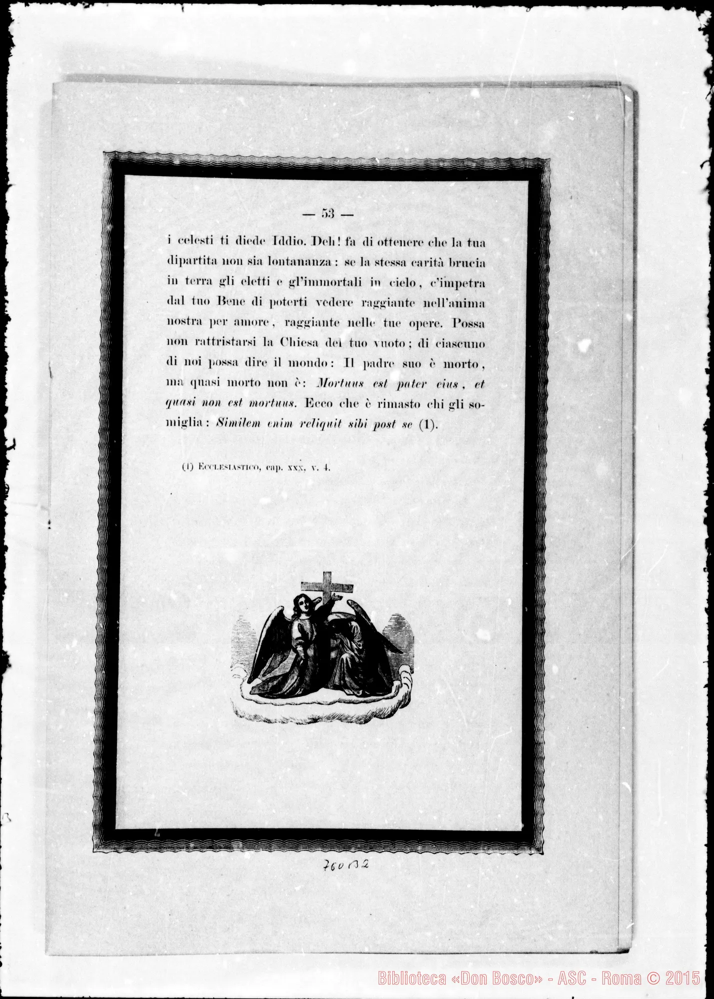Fotogramma B 2 — Cardinale G. Alimonda: Giovanni Bosco E il suo Secolo
